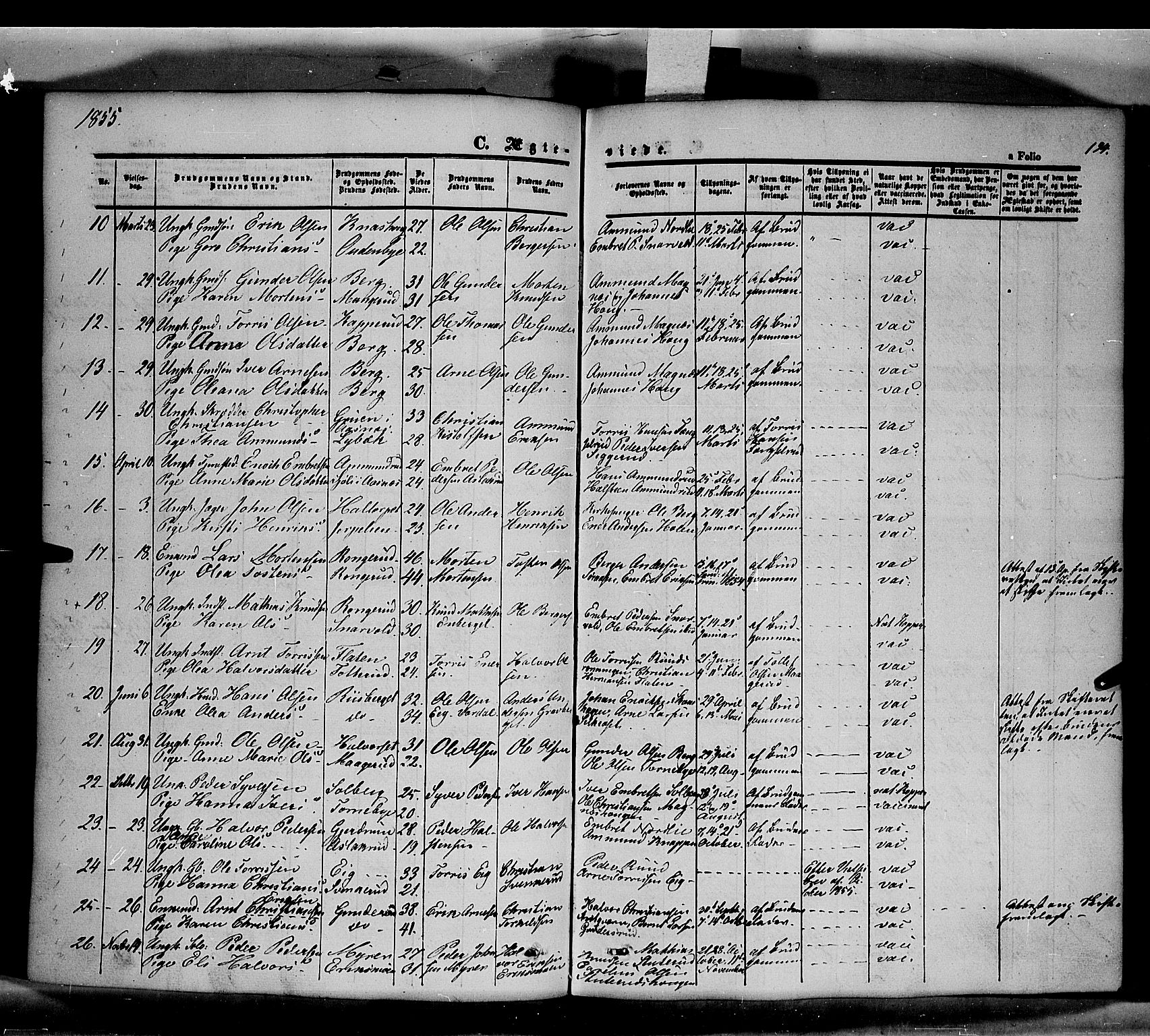 Våler prestekontor, Hedmark, AV/SAH-PREST-040/H/Ha/Haa/L0001: Ministerialbok nr. 1, 1849-1878, s. 194