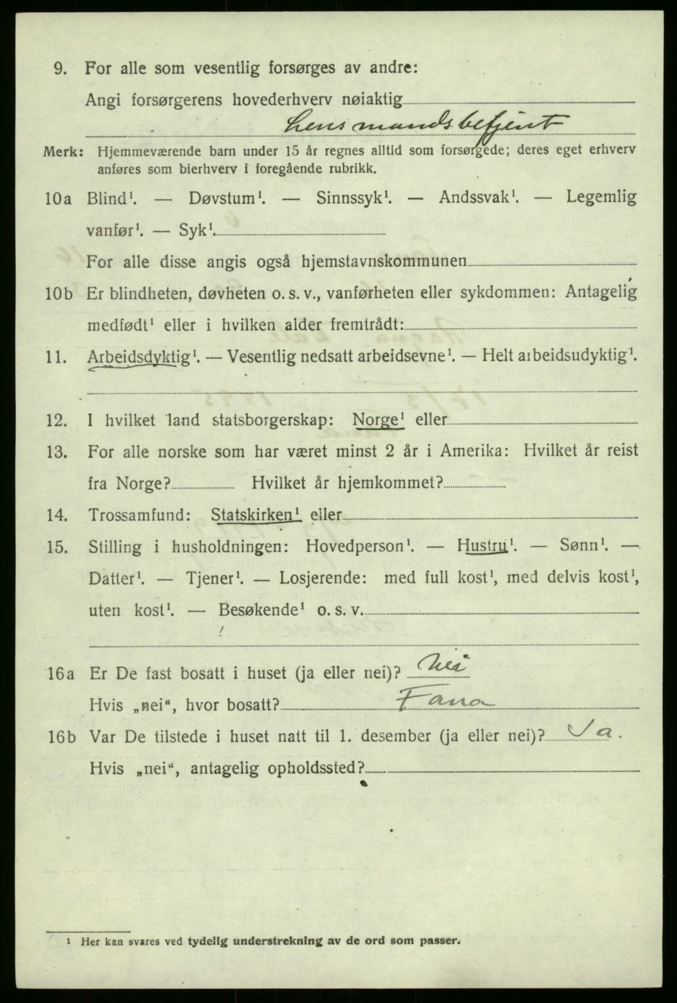 SAB, Folketelling 1920 for 1249 Fana herred, 1920, s. 21940