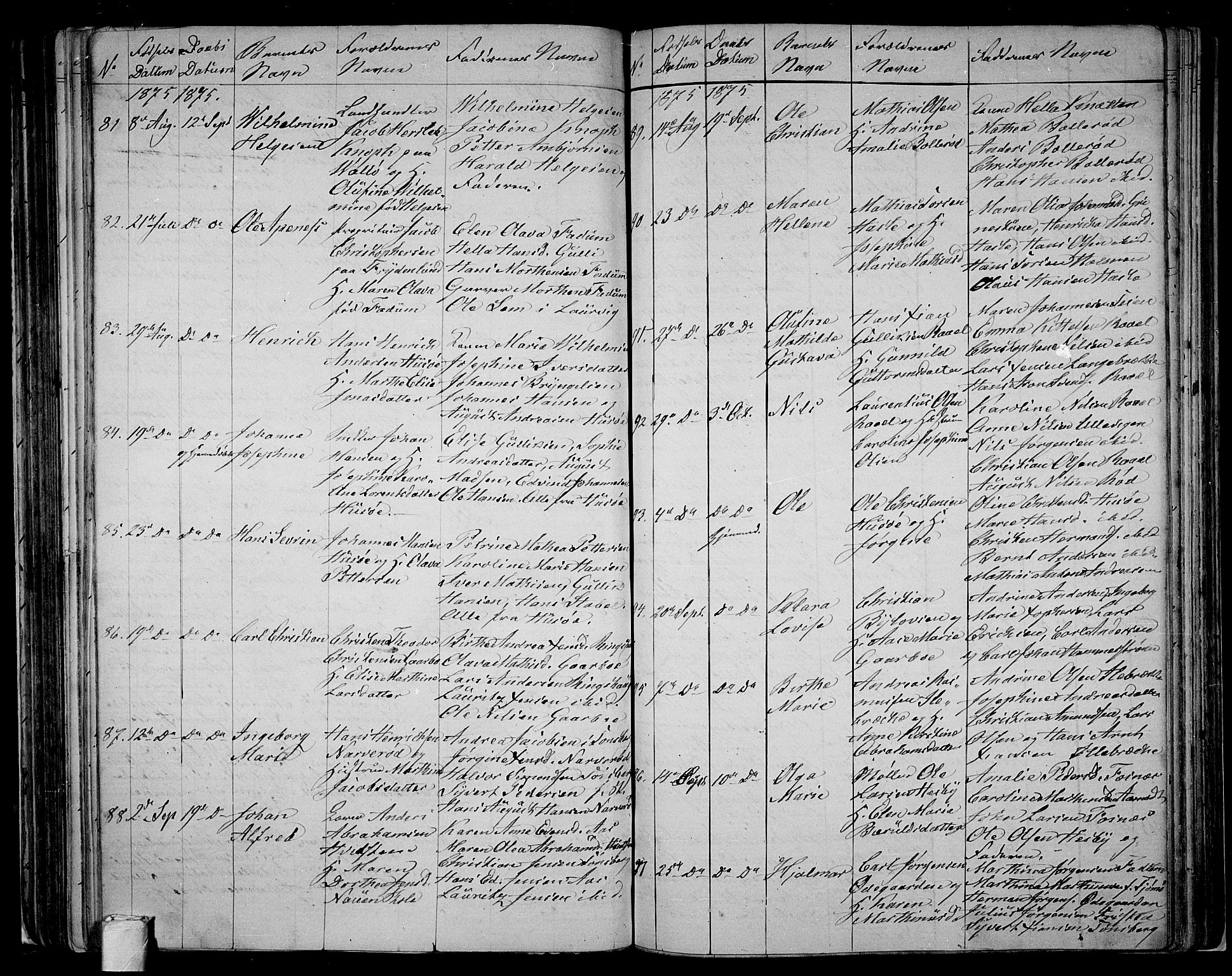 Sem kirkebøker, AV/SAKO-A-5/G/Ga/L0004: Klokkerbok nr. I 4, 1855-1877
