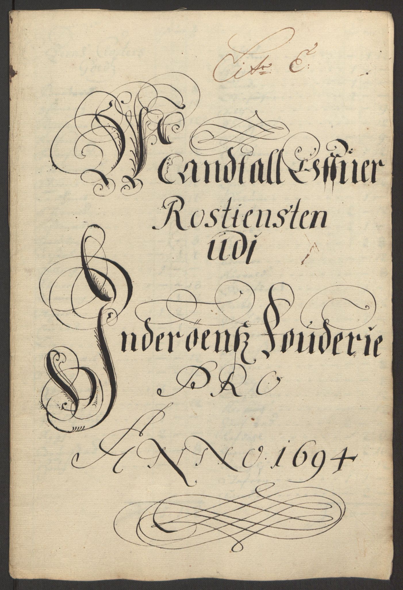 Rentekammeret inntil 1814, Reviderte regnskaper, Fogderegnskap, RA/EA-4092/R63/L4308: Fogderegnskap Inderøy, 1692-1694, s. 564