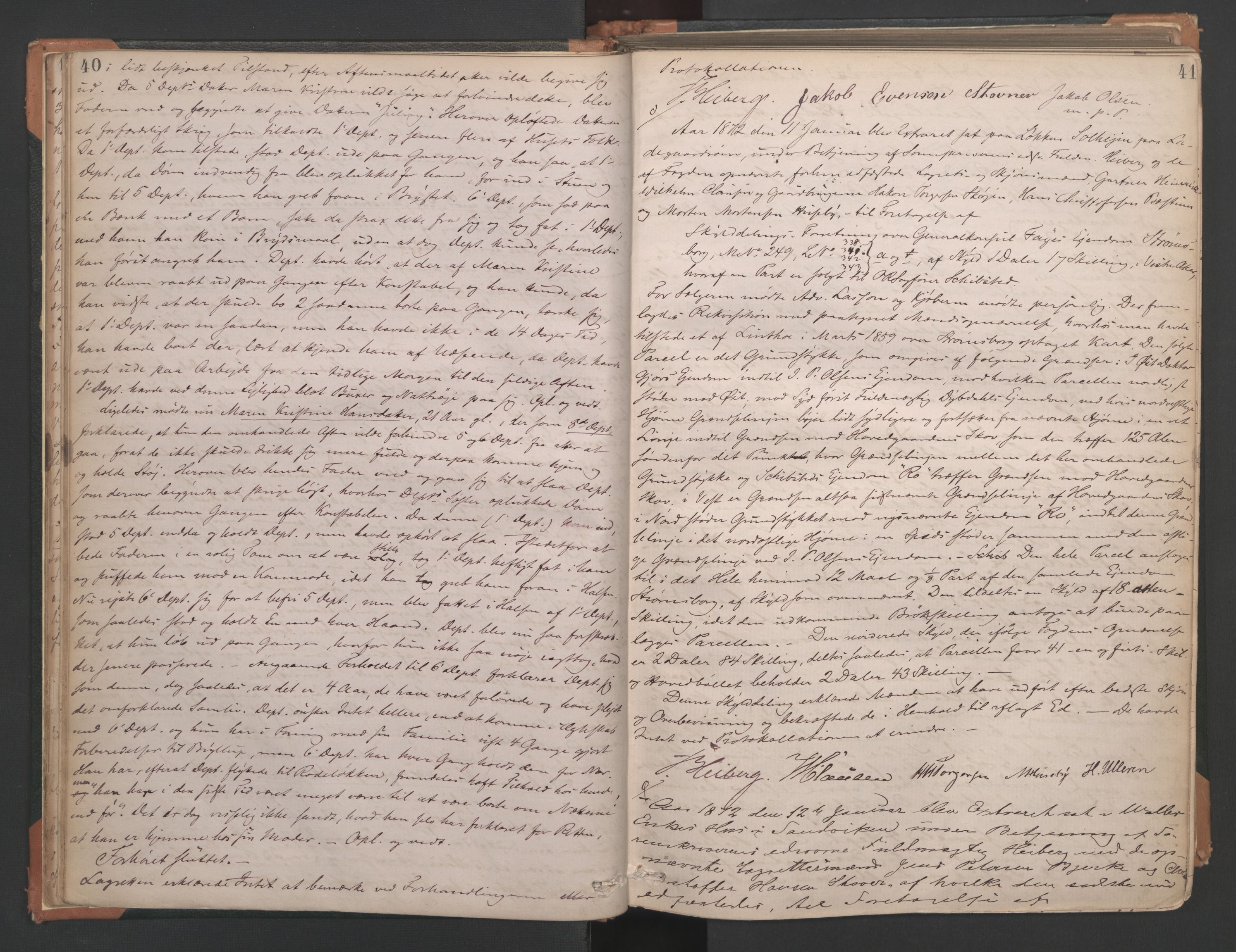 Aker sorenskriveri, AV/SAO-A-10895/F/Fc/Fcb/L0039: Ekstrarettsprotokoll, 1871-1874, s. 40-41
