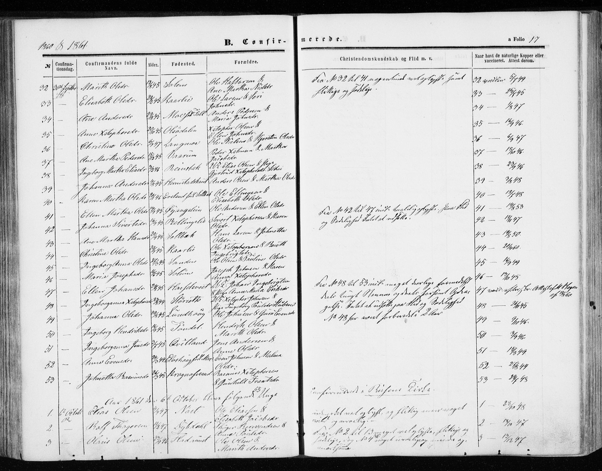 Ministerialprotokoller, klokkerbøker og fødselsregistre - Sør-Trøndelag, SAT/A-1456/646/L0612: Ministerialbok nr. 646A10, 1858-1869, s. 17