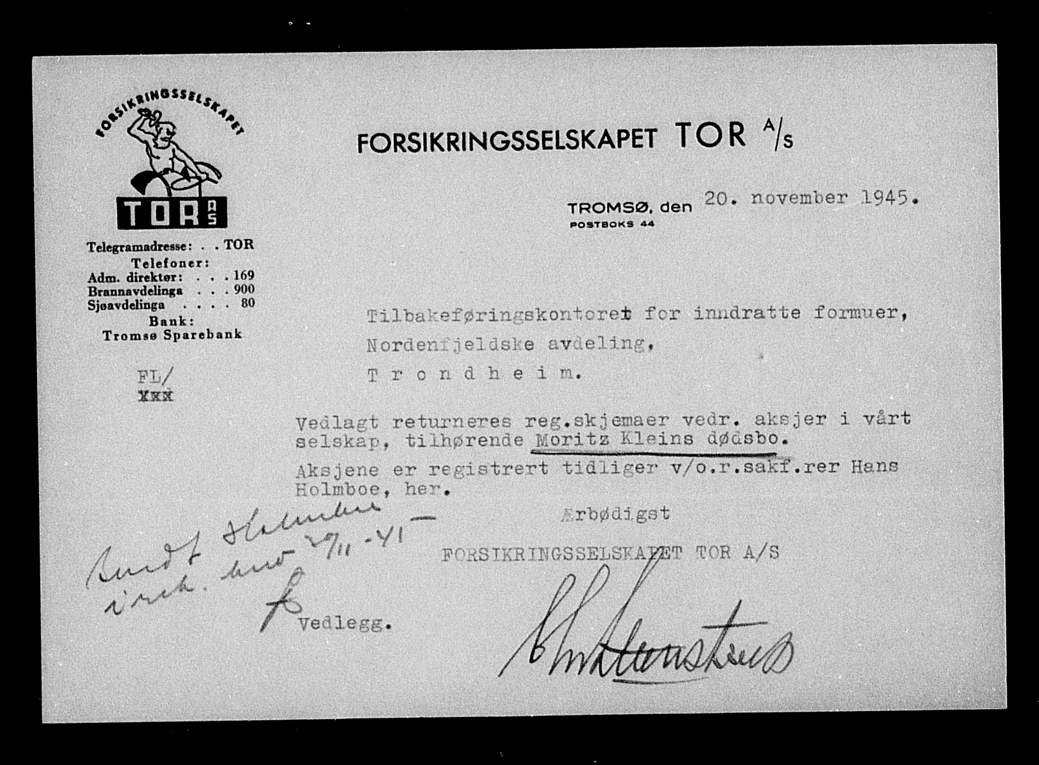 Justisdepartementet, Tilbakeføringskontoret for inndratte formuer, AV/RA-S-1564/H/Hc/Hcb/L0914: --, 1945-1947, s. 89