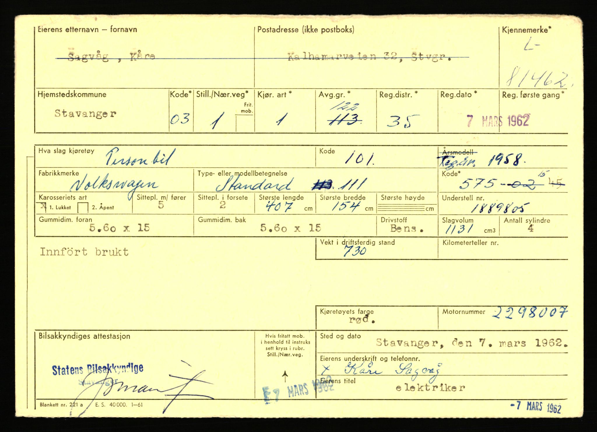 Stavanger trafikkstasjon, AV/SAST-A-101942/0/F/L0071: L-80500 - L-82199, 1930-1971, s. 1651