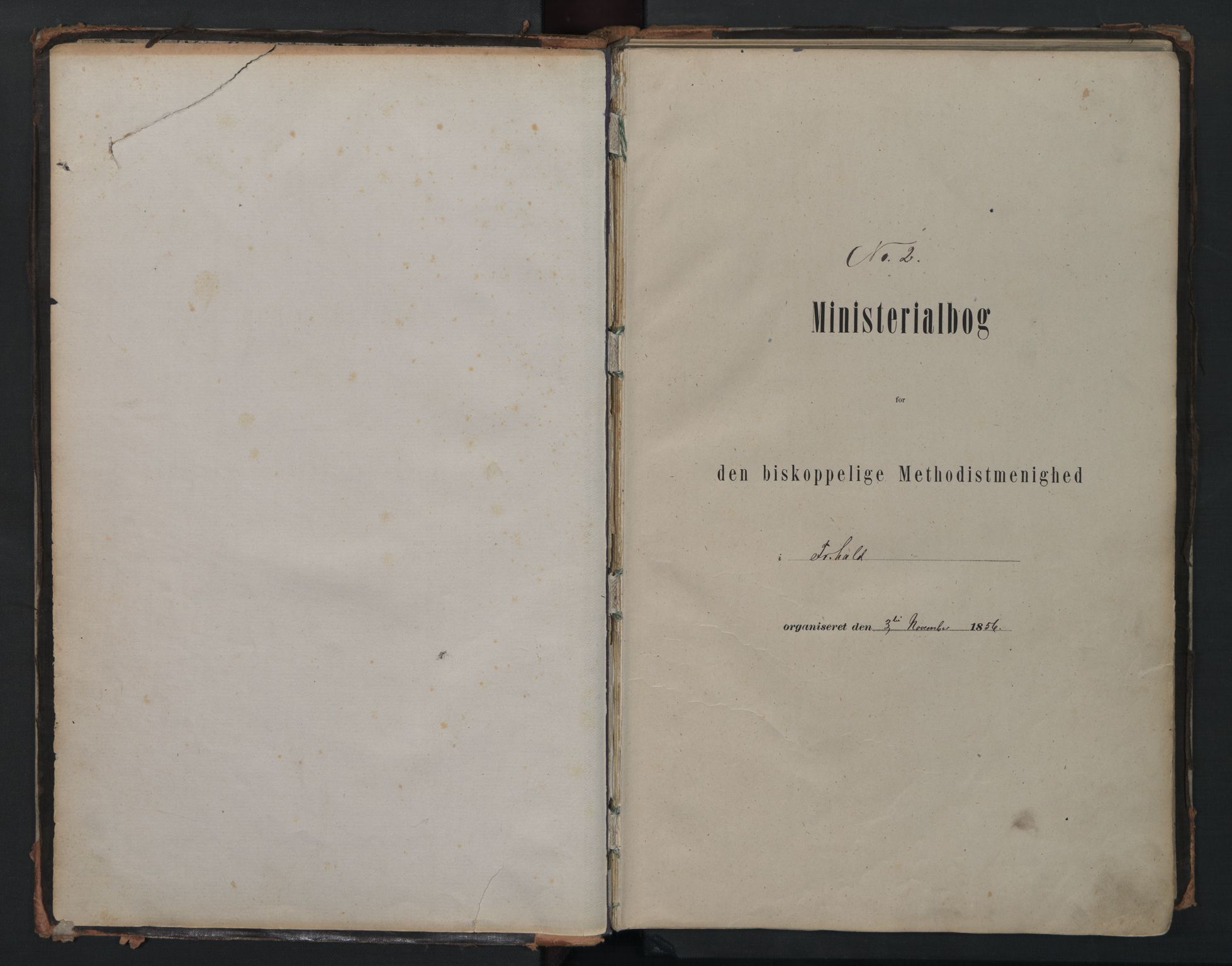 Halden metodistkirke - menighetsprotokoller, SAO/PAO-0266/F/L0002: Dissenterprotokoll nr. 2, 1856-1892