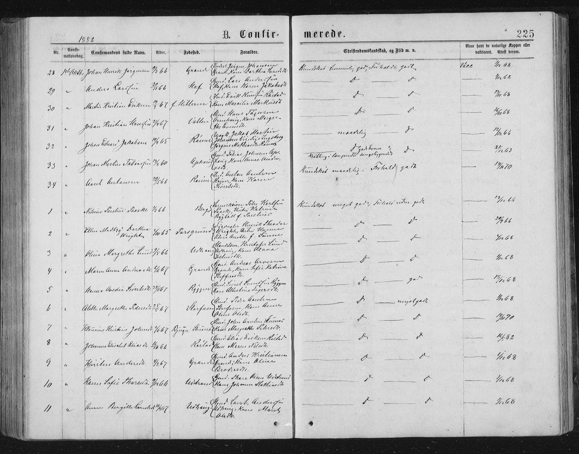 Ministerialprotokoller, klokkerbøker og fødselsregistre - Sør-Trøndelag, SAT/A-1456/659/L0745: Klokkerbok nr. 659C02, 1869-1892, s. 225