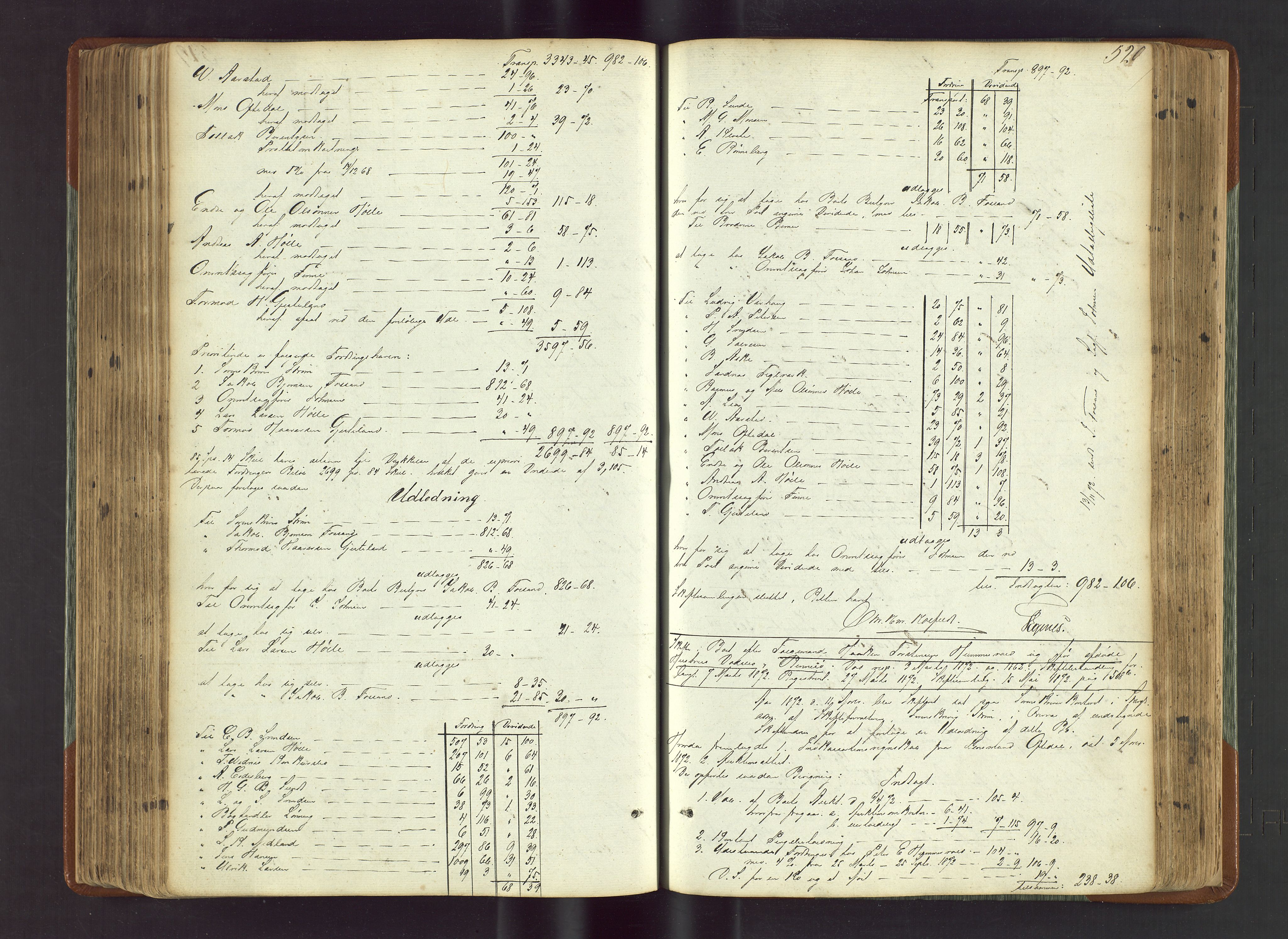 Ryfylke tingrett, AV/SAST-A-100055/001/IV/IVF/L0012b: Skifteforhandlingsprotokoll D1 Høle og Rennesøy, 1847-1880, s. 520