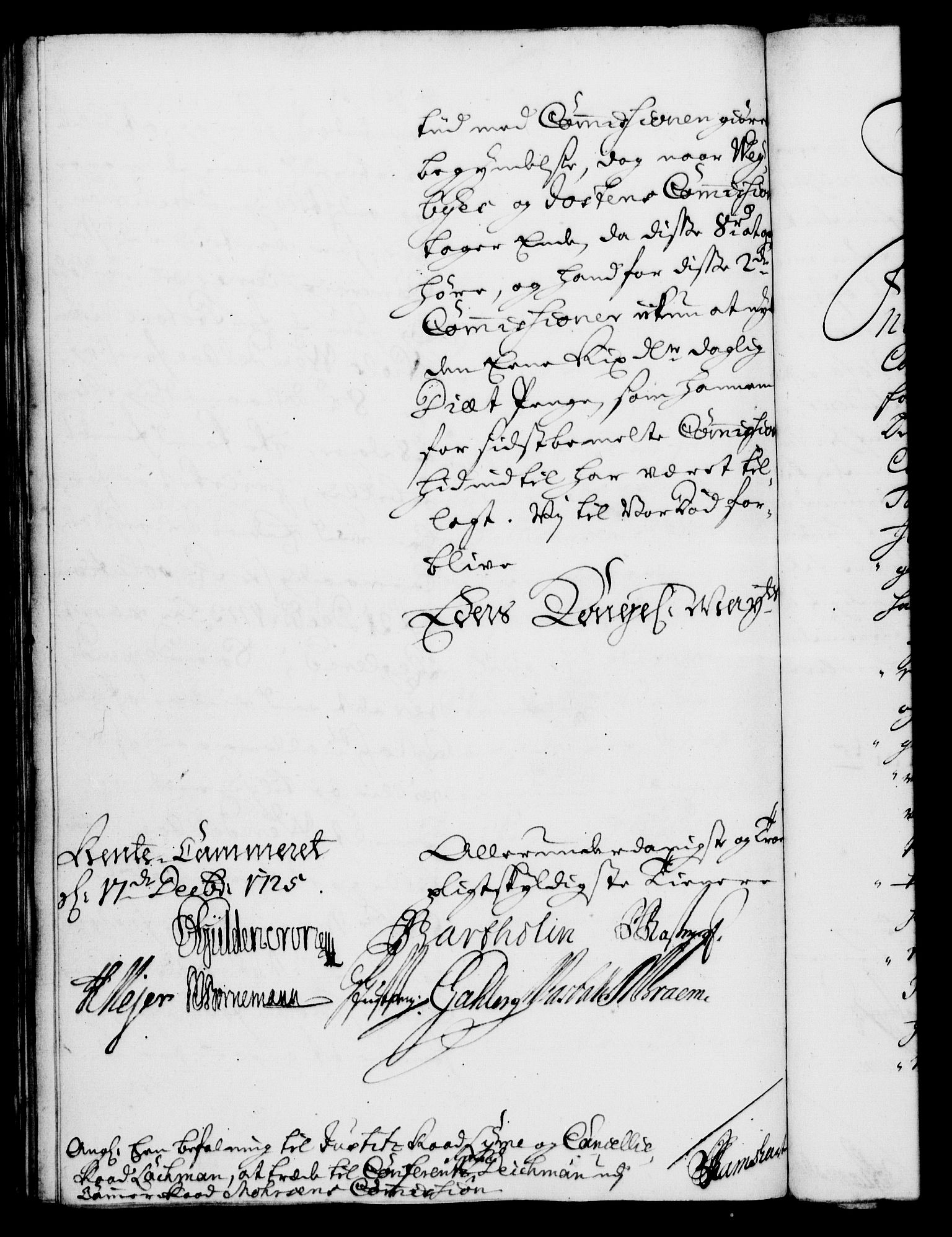 Rentekammeret, Kammerkanselliet, RA/EA-3111/G/Gf/Gfa/L0008: Norsk relasjons- og resolusjonsprotokoll (merket RK 52.8), 1725, s. 1031