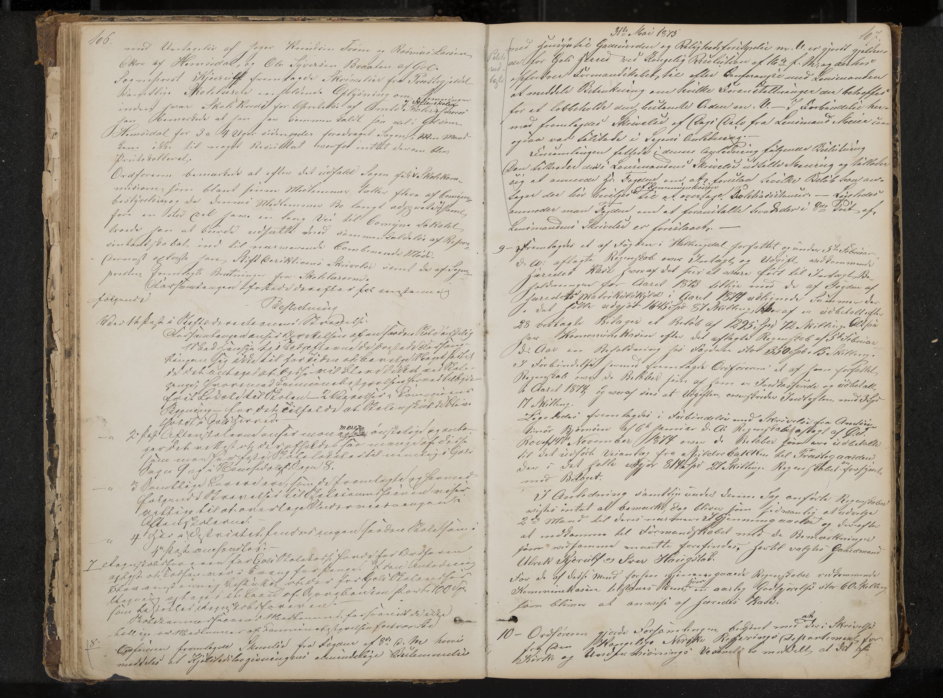 Gol formannskap og sentraladministrasjon, IKAK/0617021-1/A/Aa/L0002: Møtebok med register, 1870-1892, s. 106-107