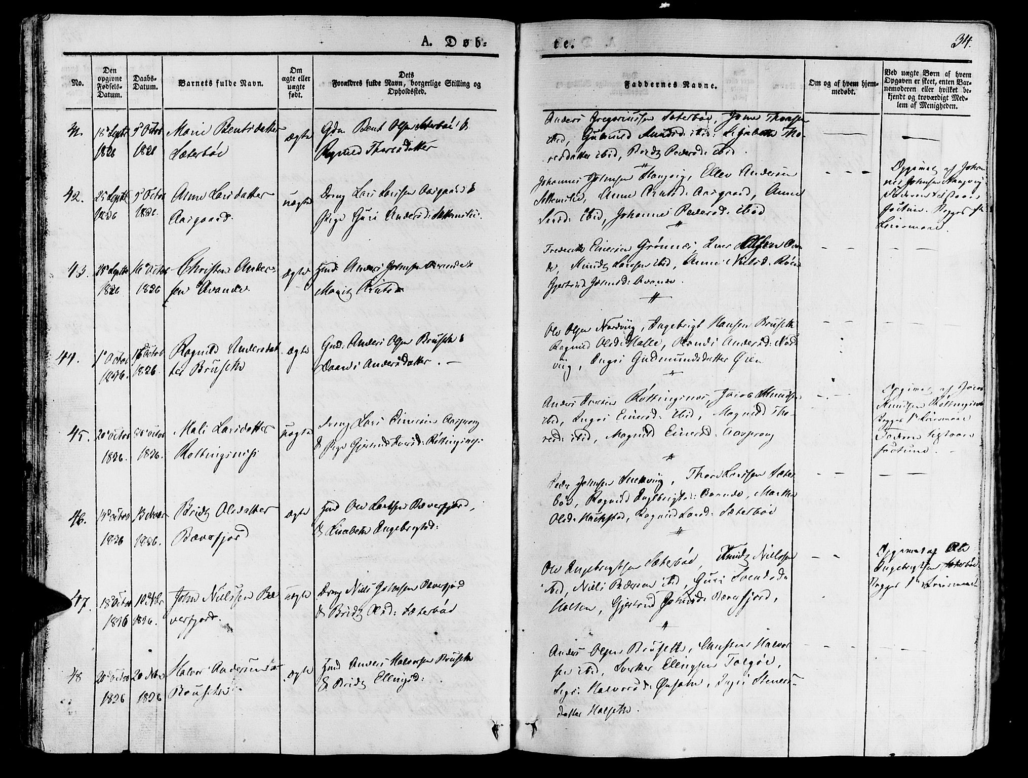 Ministerialprotokoller, klokkerbøker og fødselsregistre - Møre og Romsdal, AV/SAT-A-1454/592/L1024: Ministerialbok nr. 592A03 /1, 1831-1849, s. 34