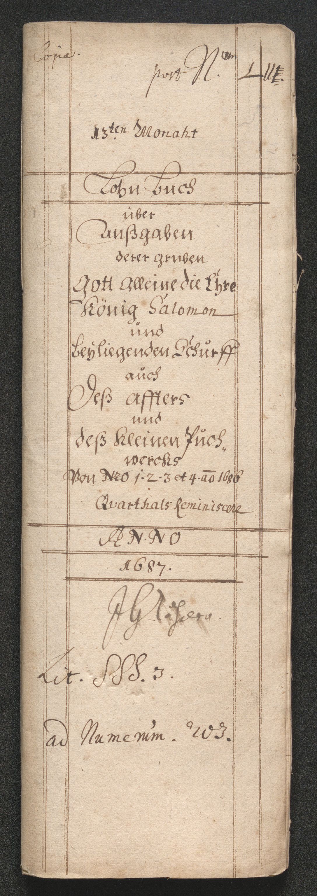 Kongsberg Sølvverk 1623-1816, AV/SAKO-EA-3135/001/D/Dc/Dcd/L0066: Utgiftsregnskap for gruver m.m., 1687-1694, s. 188