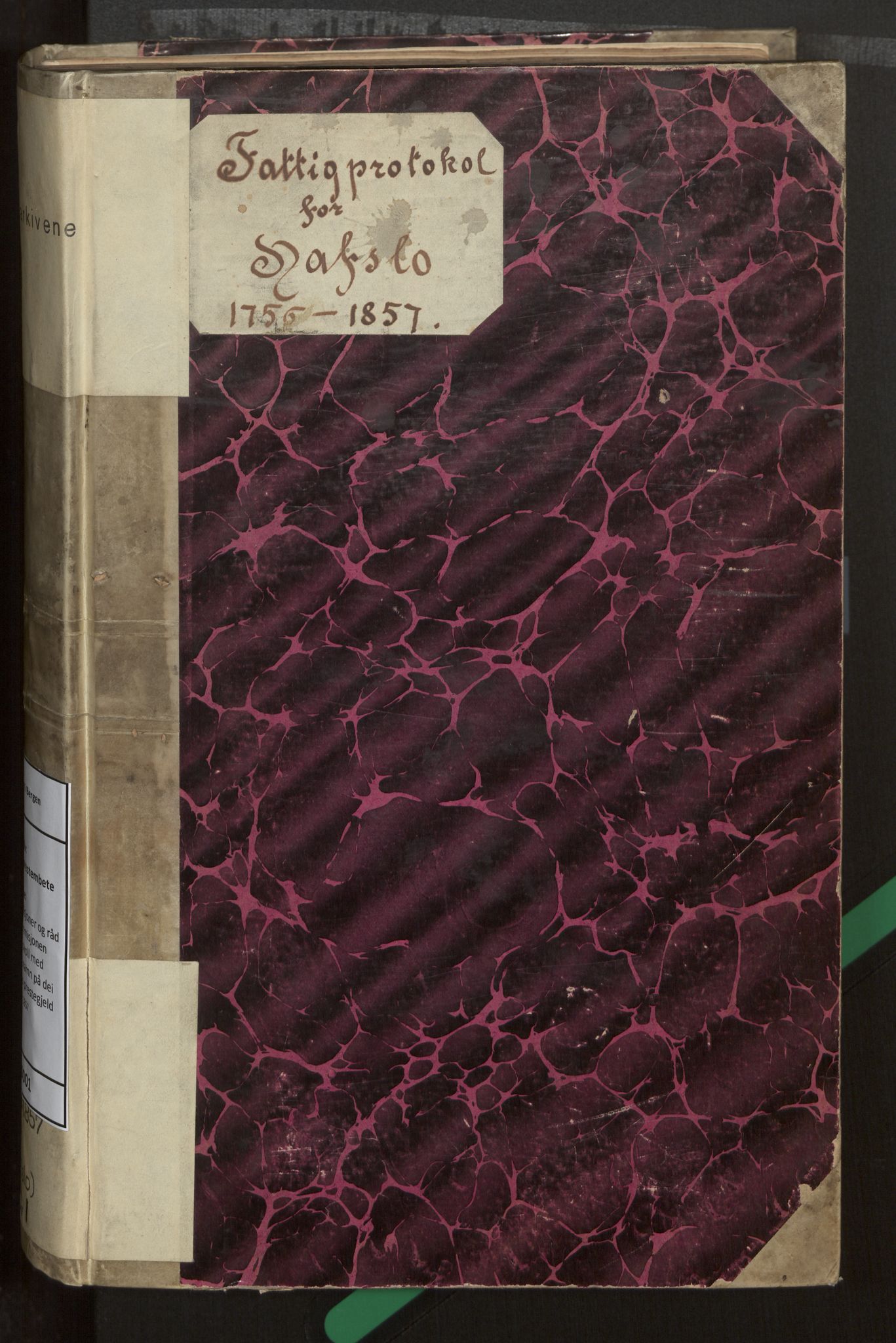 Hafslo sokneprestembete, SAB/A-80301/J/Jc/L0001: Fattigprotokoll med rekneskap og namn på dei fattige i Hafslo prestegjeld, 1756-1857