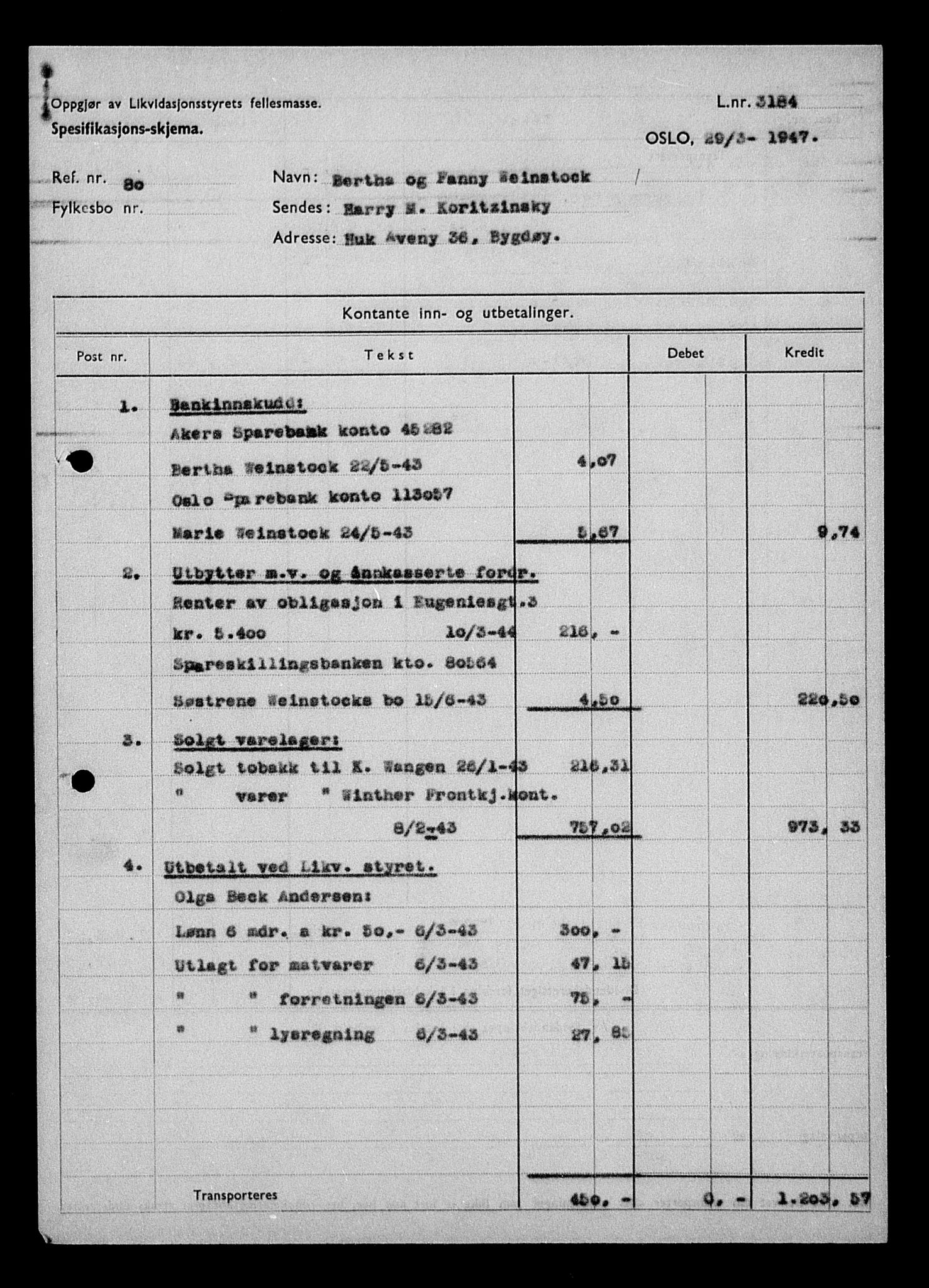 Justisdepartementet, Tilbakeføringskontoret for inndratte formuer, AV/RA-S-1564/H/Hc/Hcc/L0986: --, 1945-1947, s. 12