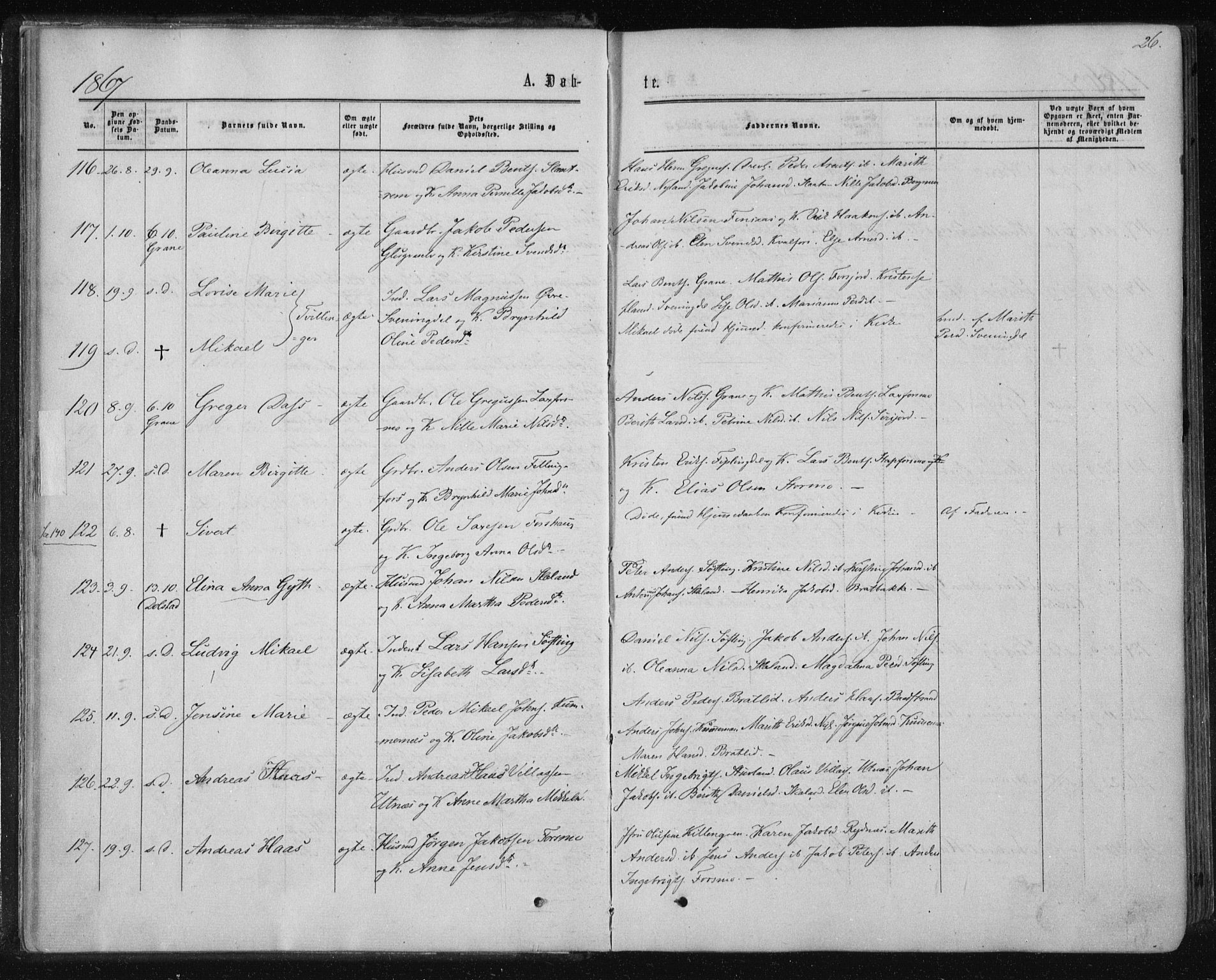 Ministerialprotokoller, klokkerbøker og fødselsregistre - Nordland, SAT/A-1459/820/L0294: Ministerialbok nr. 820A15, 1866-1879, s. 26