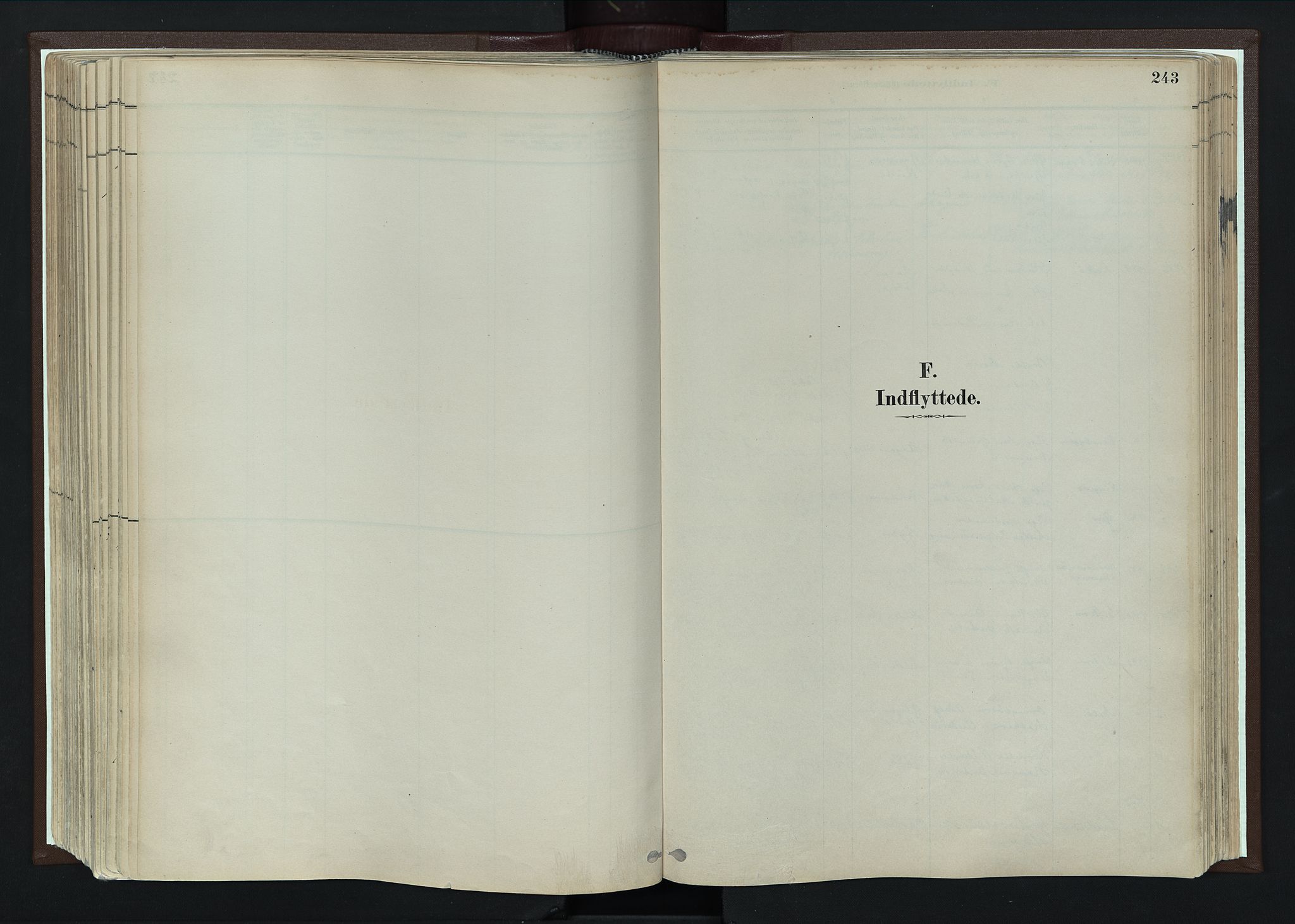 Nord-Fron prestekontor, AV/SAH-PREST-080/H/Ha/Haa/L0004: Ministerialbok nr. 4, 1884-1914, s. 243