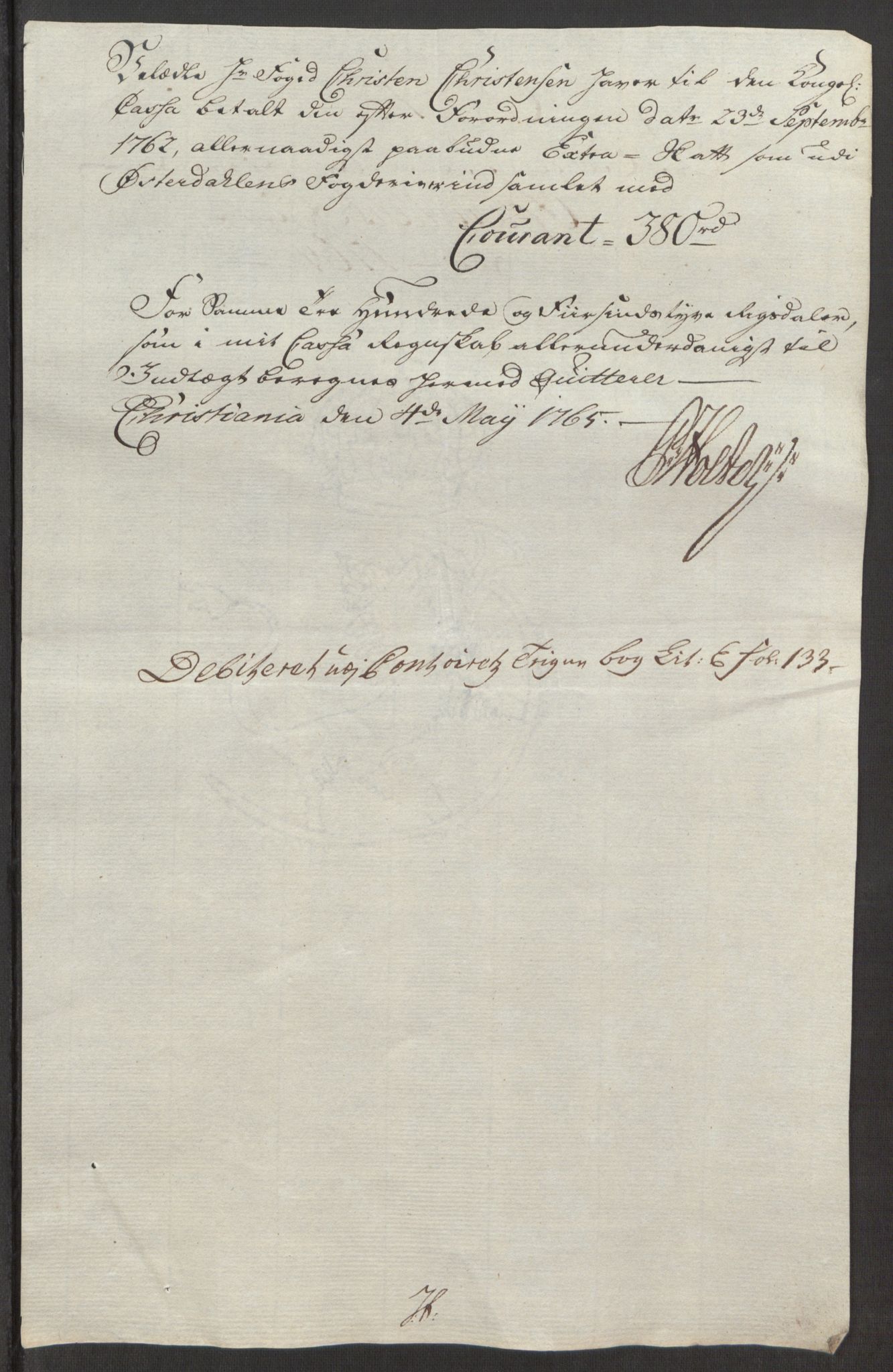 Rentekammeret inntil 1814, Reviderte regnskaper, Fogderegnskap, AV/RA-EA-4092/R15/L1014: Ekstraskatten Østerdal, 1762-1764, s. 534