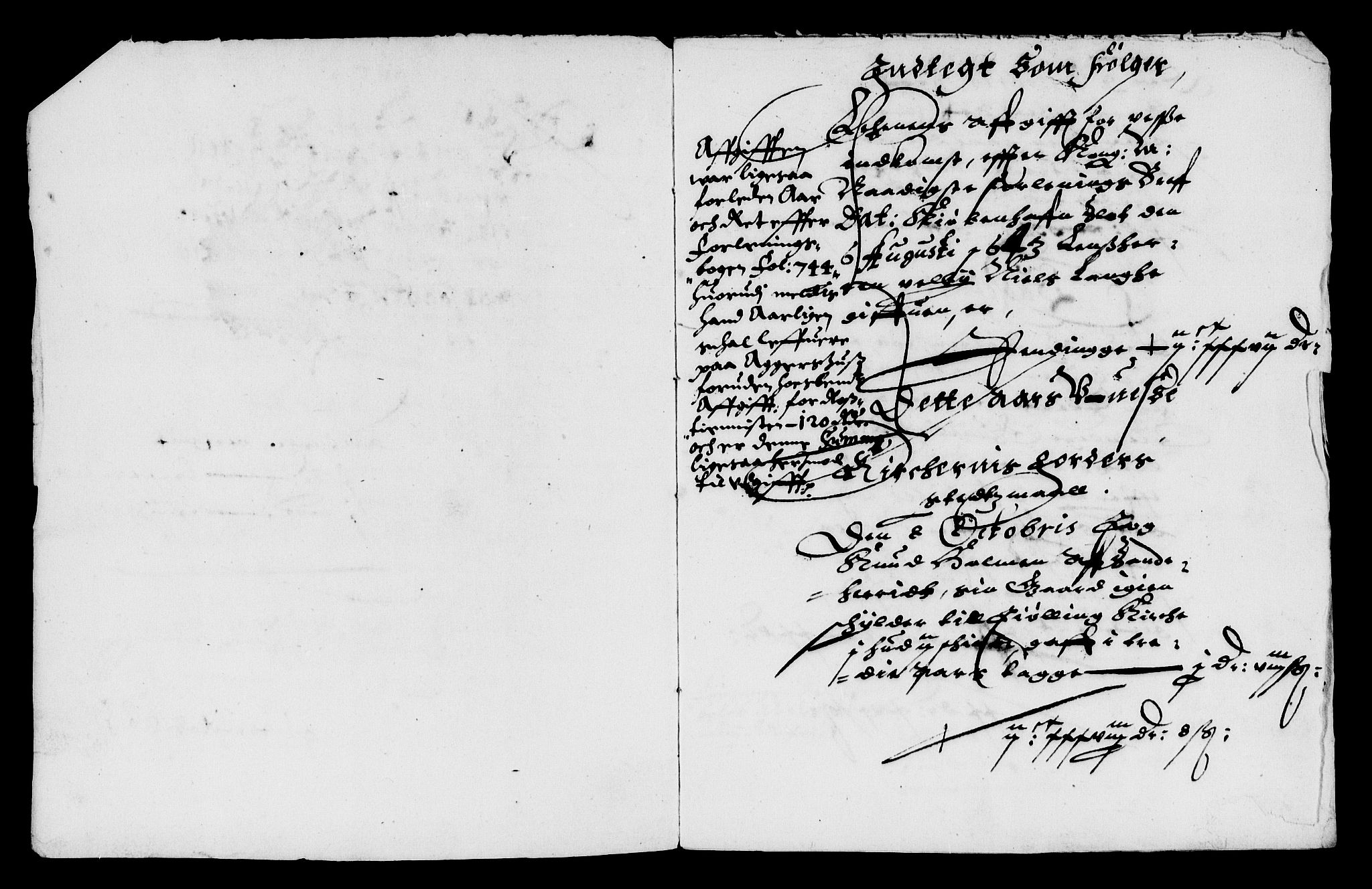 Rentekammeret inntil 1814, Reviderte regnskaper, Lensregnskaper, RA/EA-5023/R/Rb/Rbl/L0010: Brunla len, 1643-1652