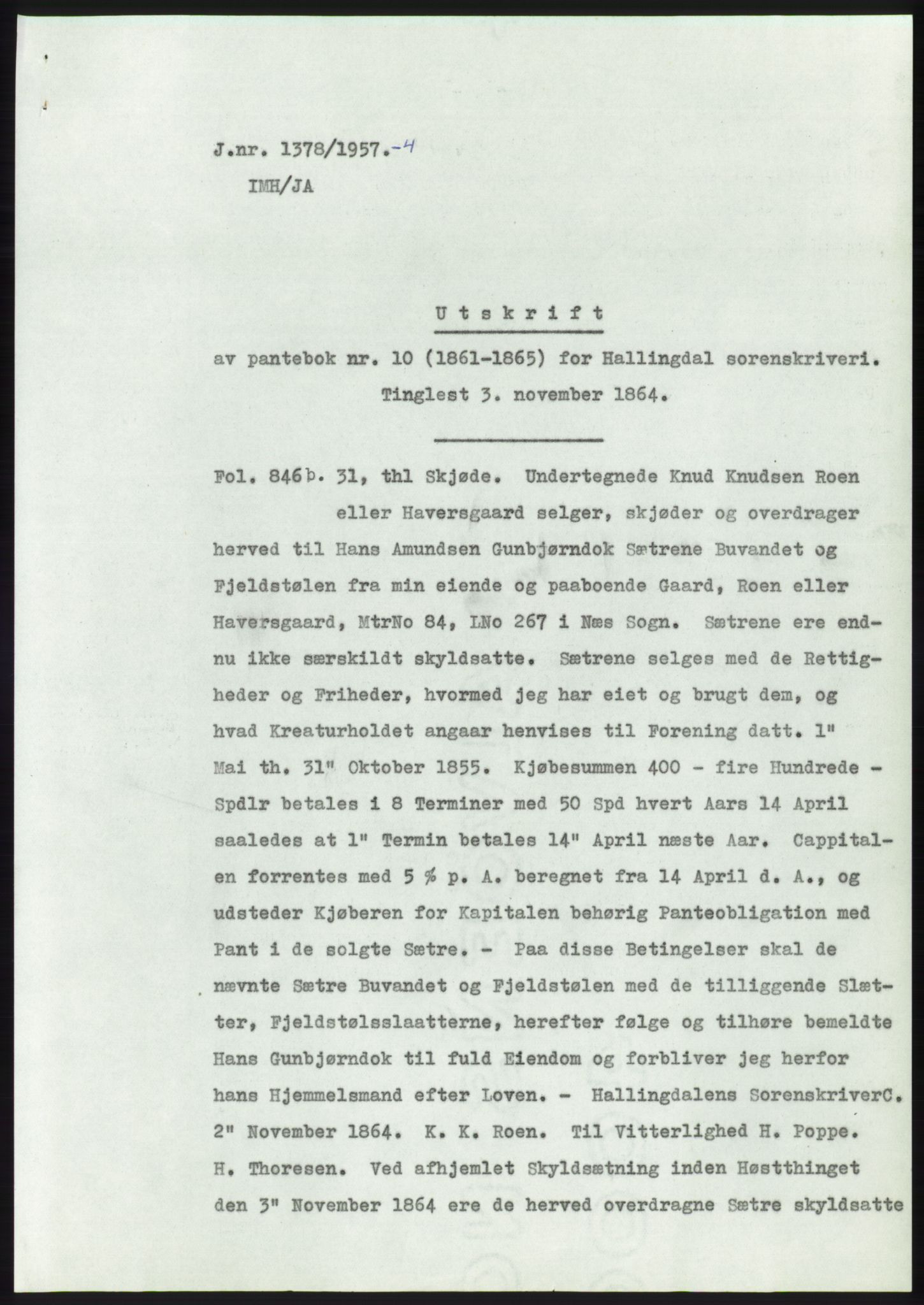 Statsarkivet i Kongsberg, SAKO/A-0001, 1957-1958, s. 132
