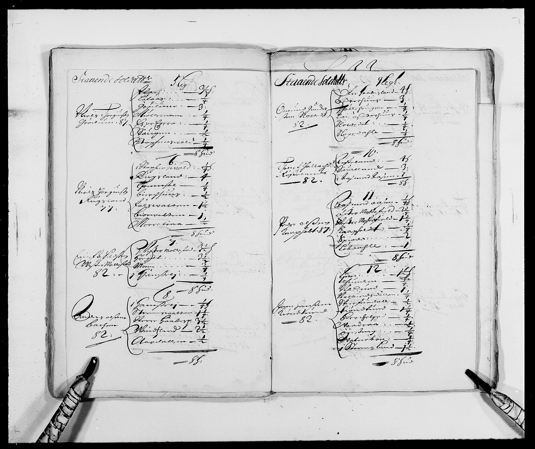 Rentekammeret inntil 1814, Reviderte regnskaper, Fogderegnskap, RA/EA-4092/R39/L2309: Fogderegnskap Nedenes, 1684-1689, s. 32