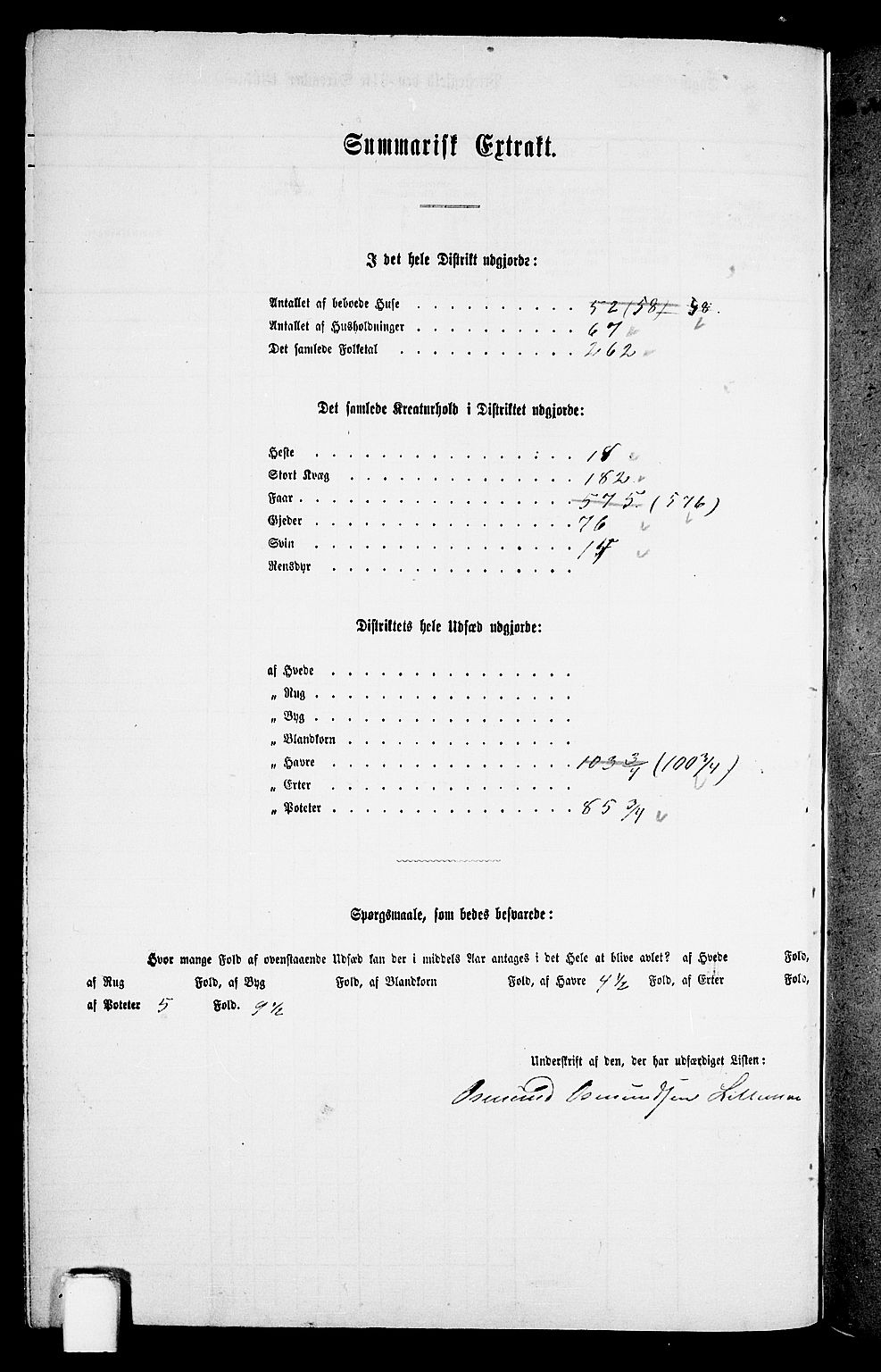 RA, Folketelling 1865 for 1157P Vikedal prestegjeld, 1865, s. 104