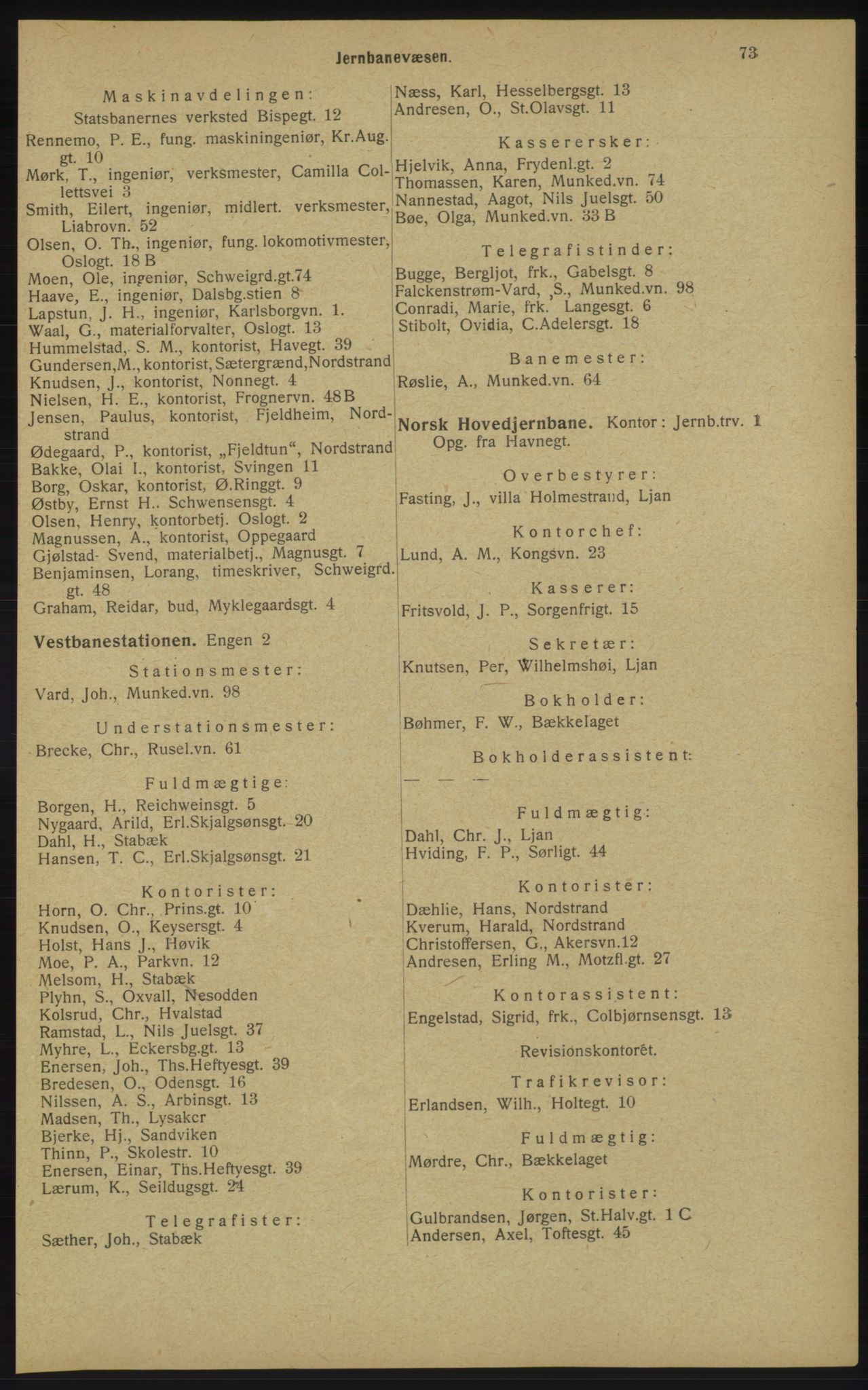 Kristiania/Oslo adressebok, PUBL/-, 1913, s. 75