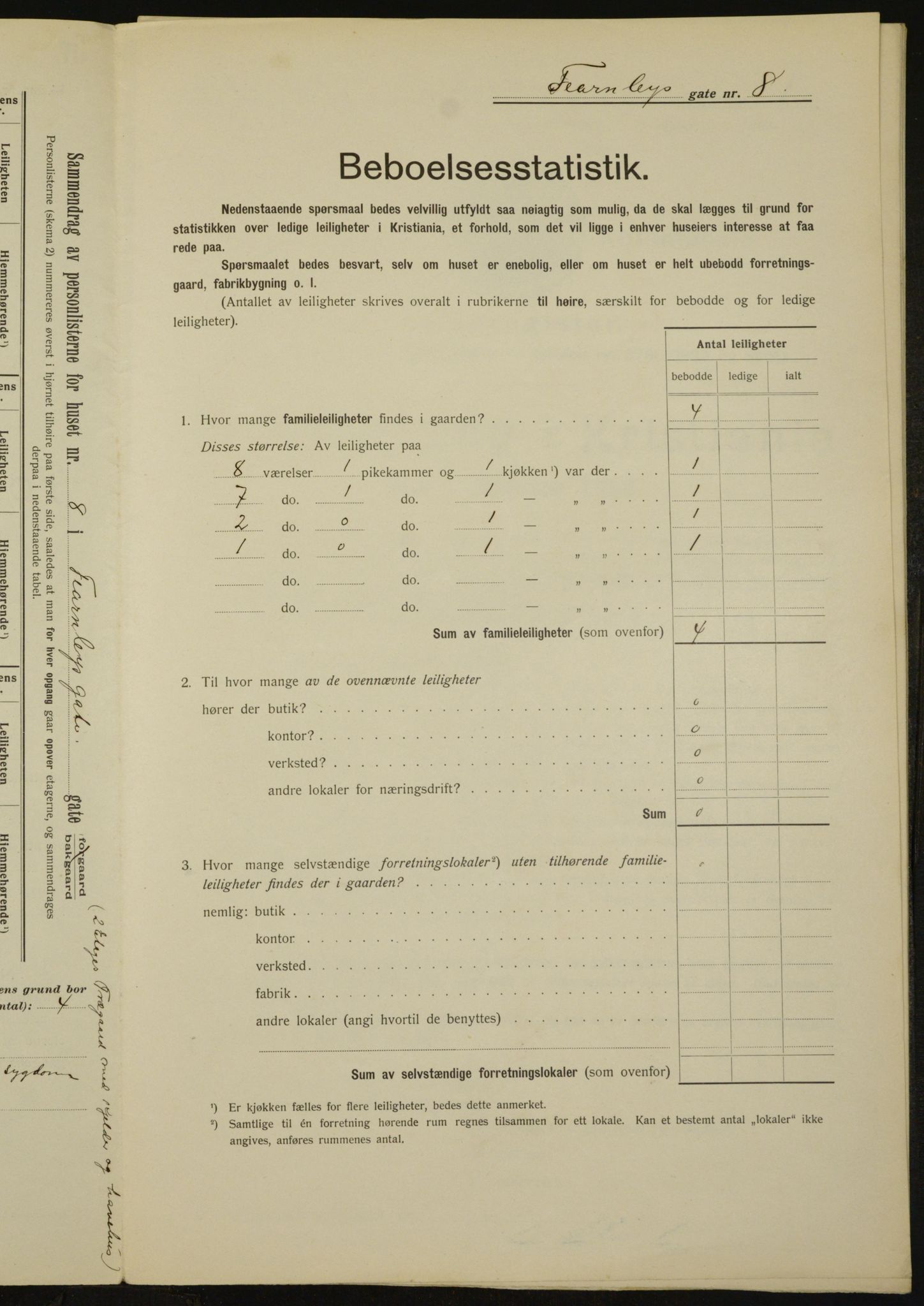 OBA, Kommunal folketelling 1.2.1912 for Kristiania, 1912, s. 23942