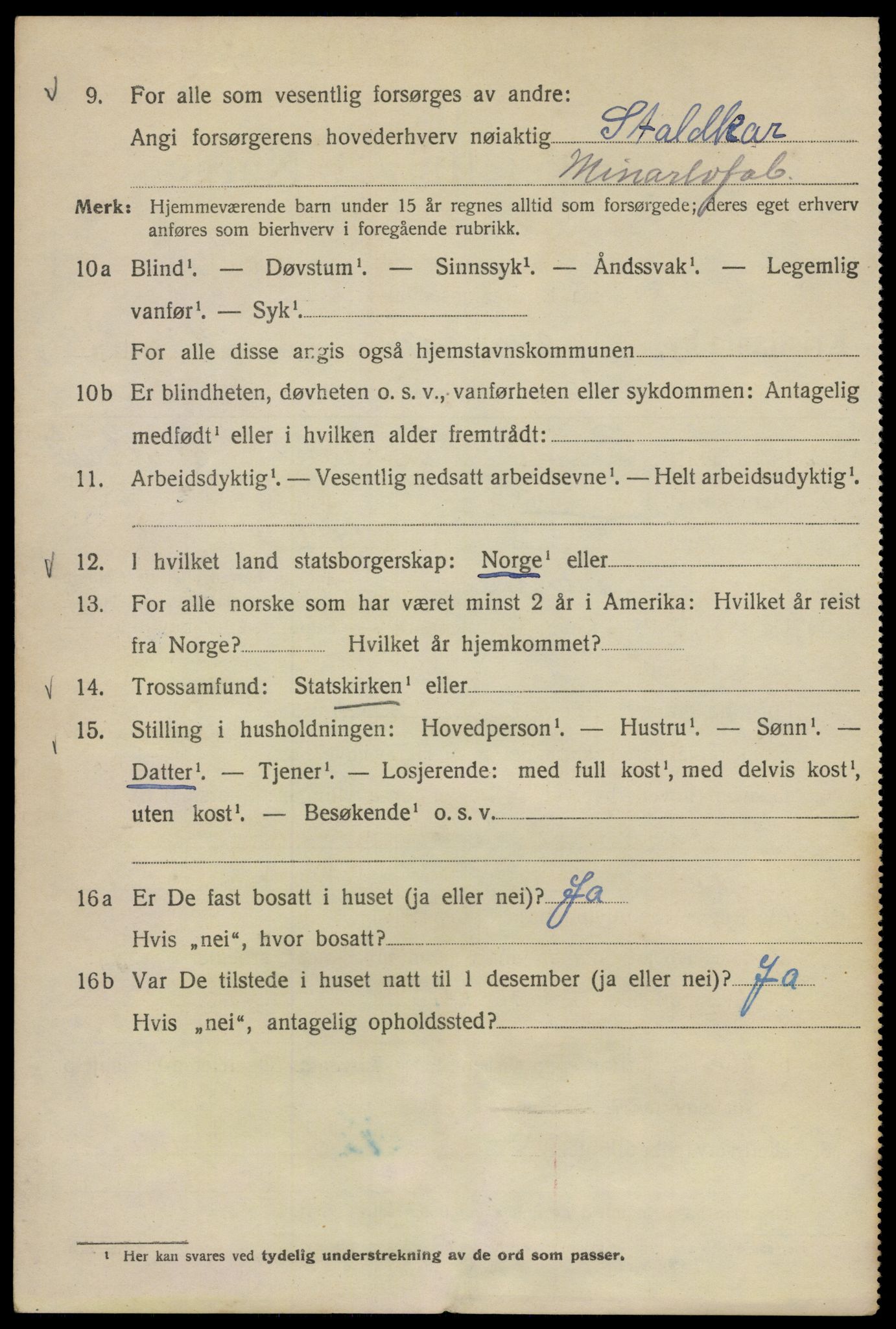 SAO, Folketelling 1920 for 0301 Kristiania kjøpstad, 1920, s. 142060