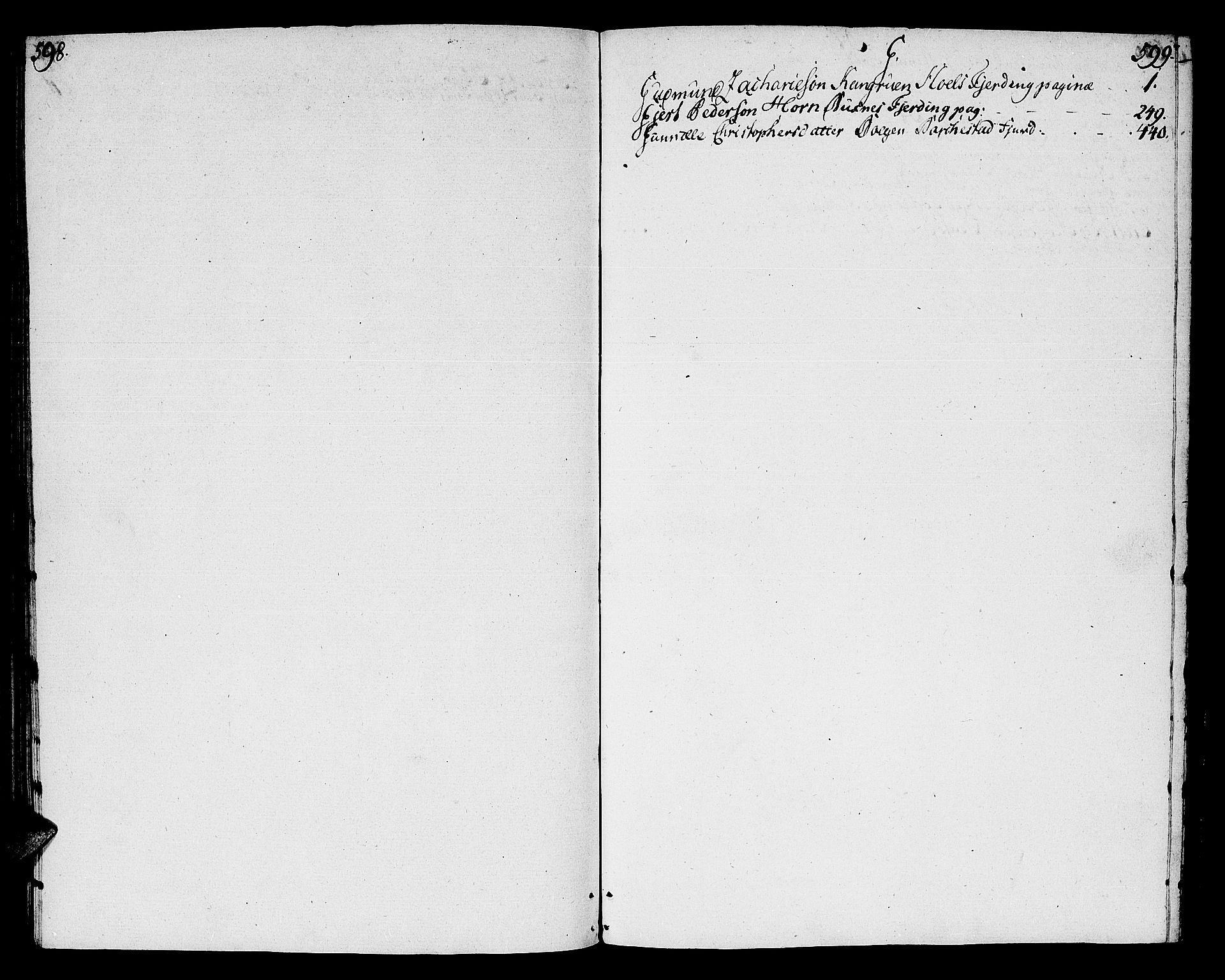 Vesterålen sorenskriveri, AV/SAT-A-4180/1/3/3A/L0009: Skifteprotokoll, 1800-1802, s. 598-599