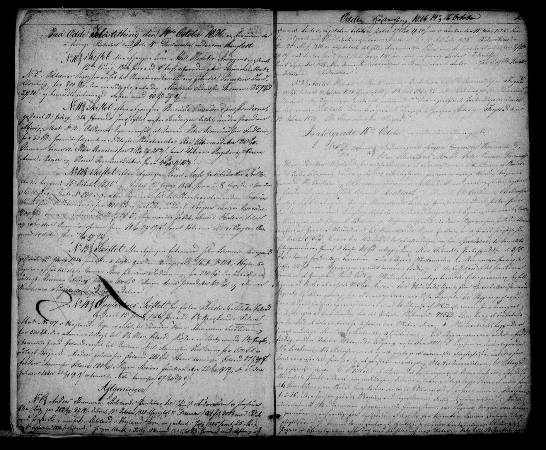 Mandal sorenskriveri, SAK/1221-0005/001/G/Gb/Gba/L0024: Pantebok nr. 10, 1826-1831, s. 2