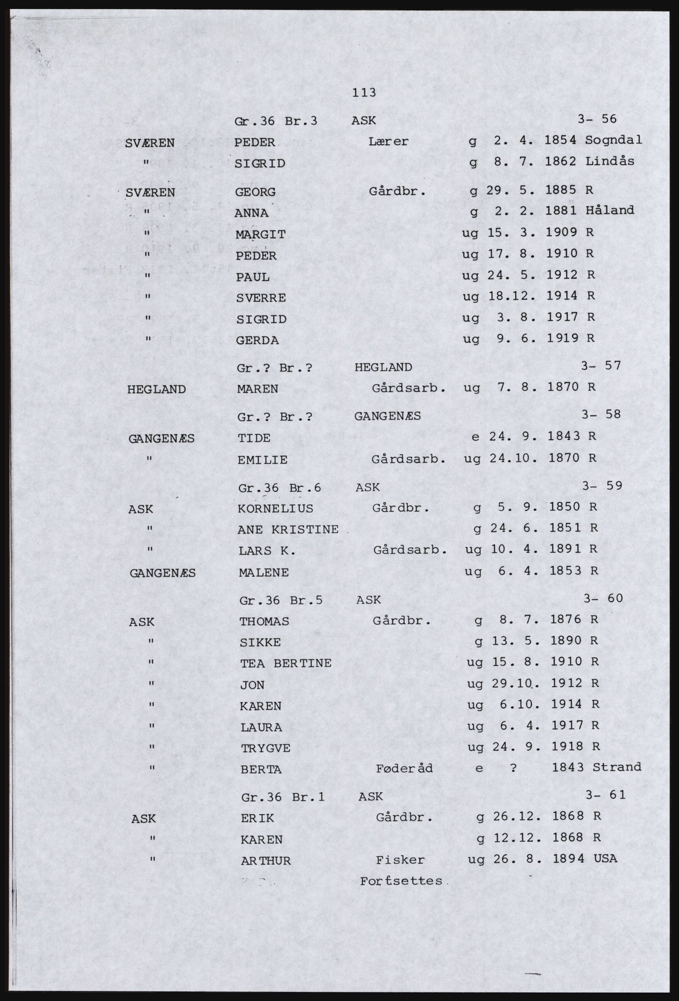 SAST, Avskrift av folketellingen 1920 for Ryfylkeøyene, 1920, s. 131