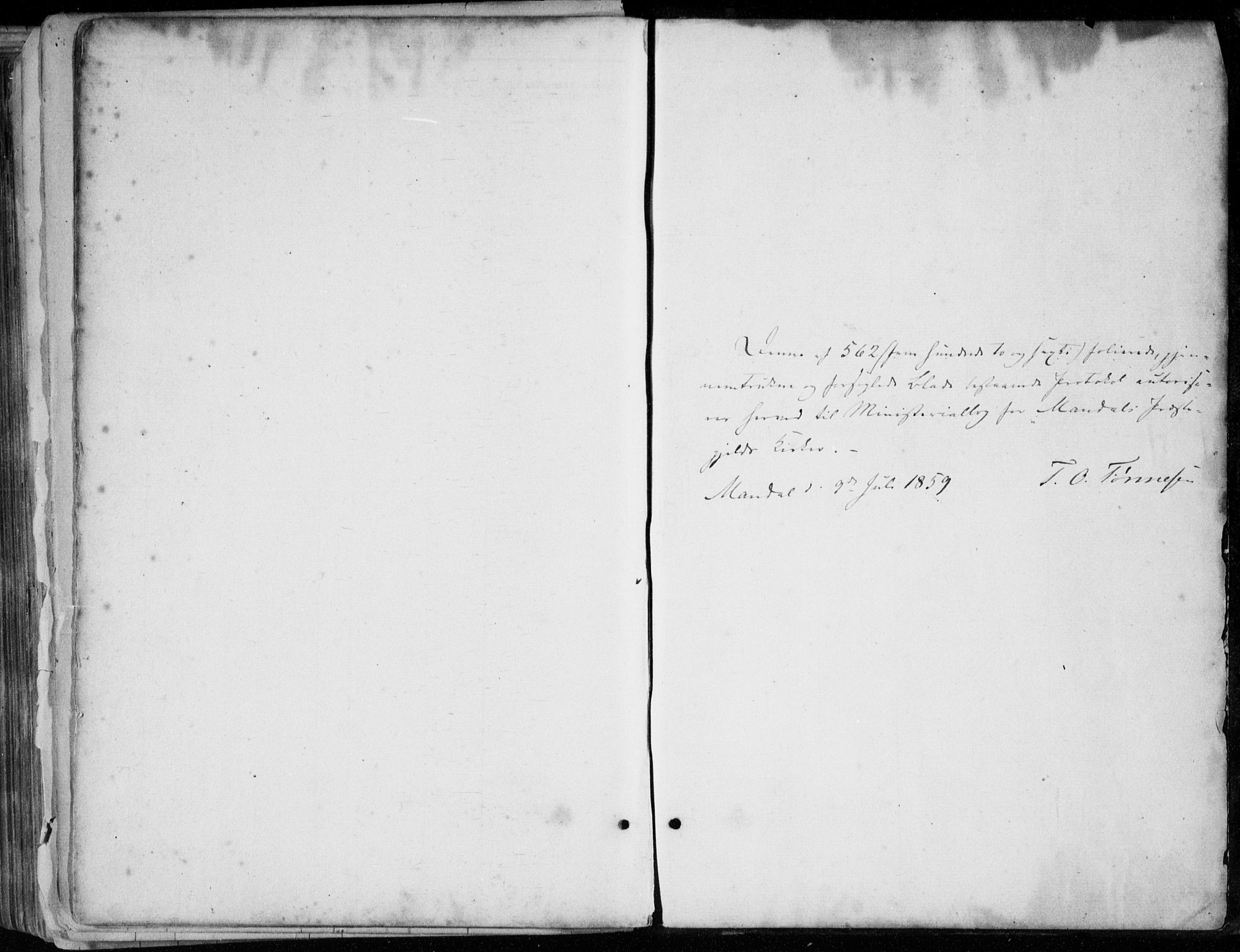 Mandal sokneprestkontor, SAK/1111-0030/F/Fa/Faa/L0014: Ministerialbok nr. A 14, 1859-1872