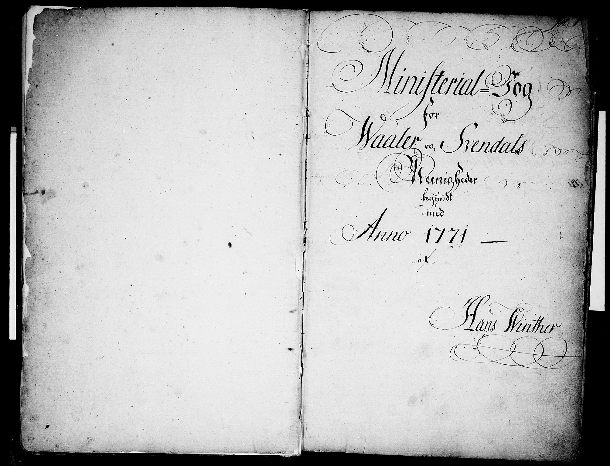 Våler prestekontor Kirkebøker, AV/SAO-A-11083/F/Fa/L0004: Ministerialbok nr. I 4, 1771-1815, s. 1