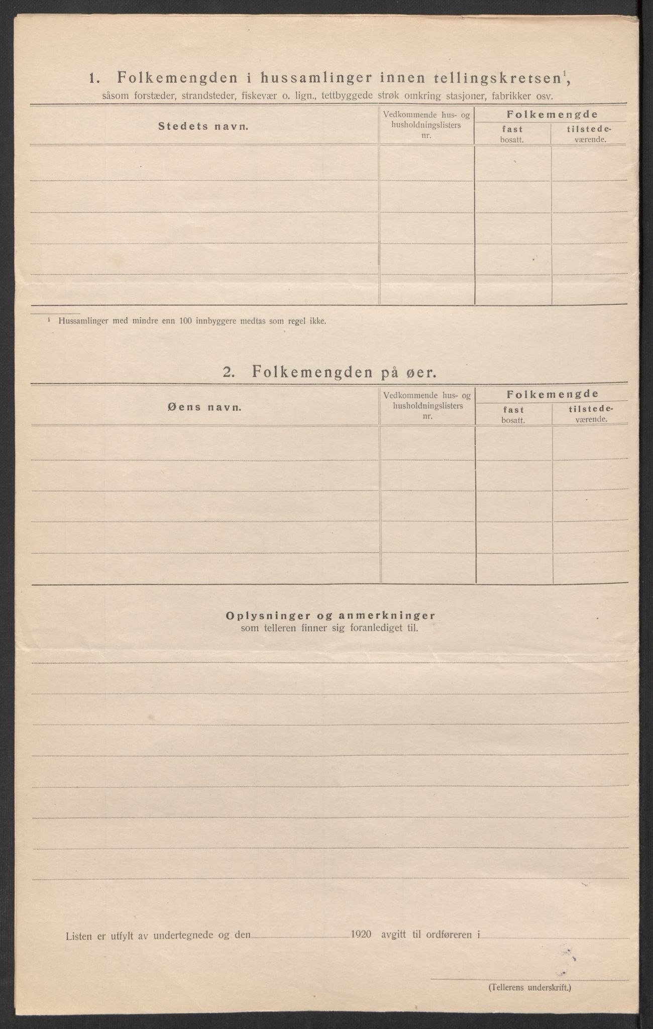 SAK, Folketelling 1920 for 0925 Eide herred, 1920, s. 20