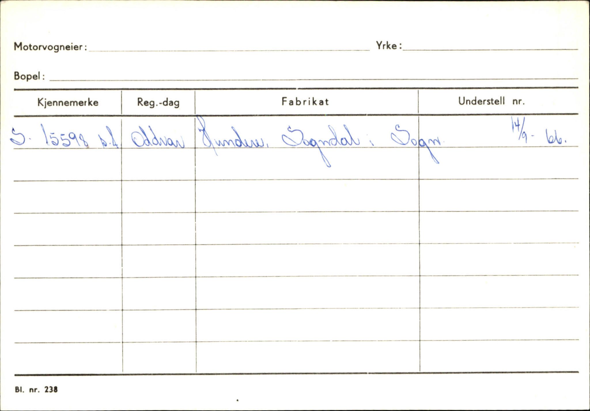 Statens vegvesen, Sogn og Fjordane vegkontor, AV/SAB-A-5301/4/F/L0130: Eigarregister Eid T-Å. Høyanger A-O, 1945-1975, s. 1845