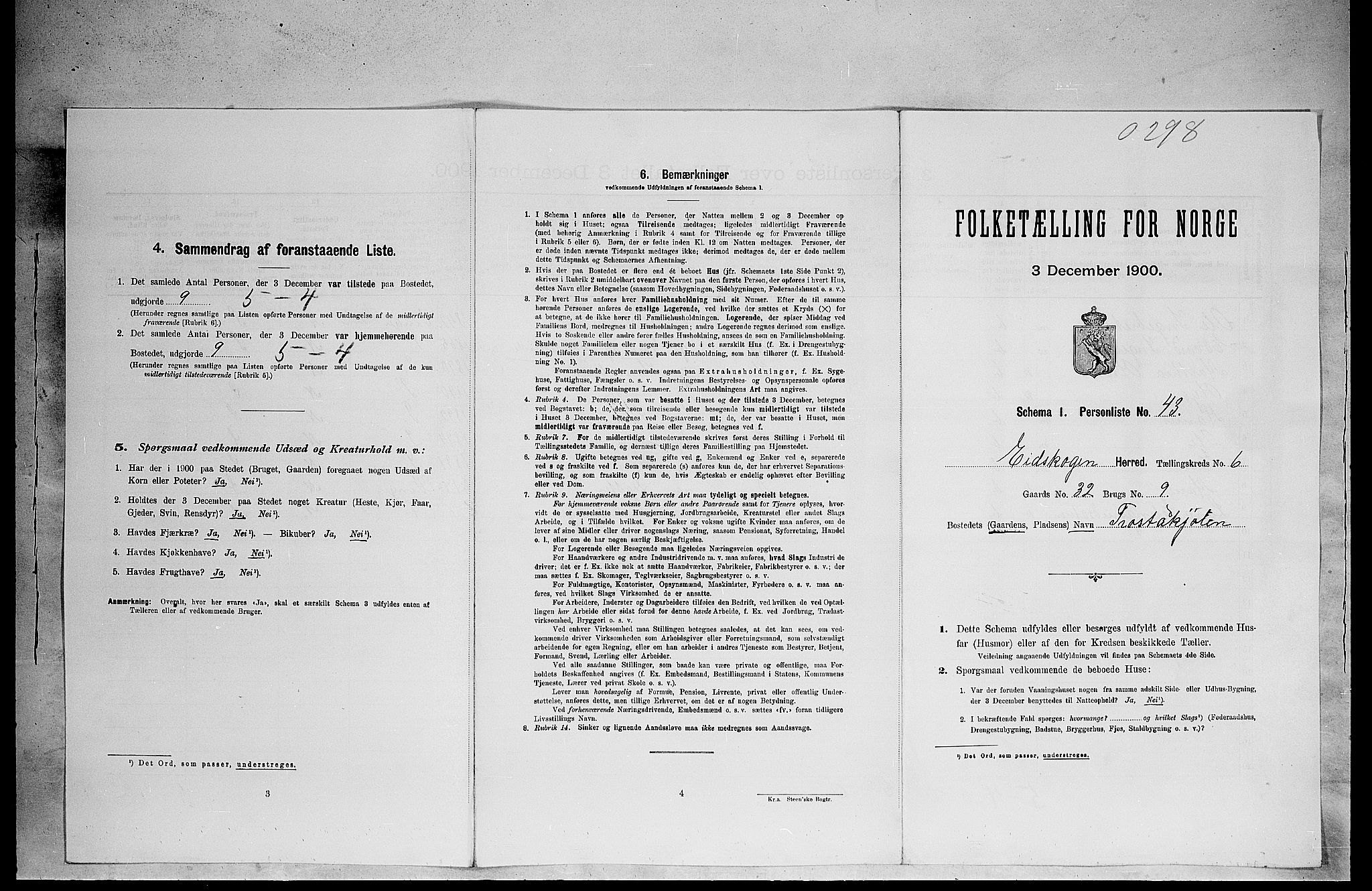 SAH, Folketelling 1900 for 0420 Eidskog herred, 1900, s. 784