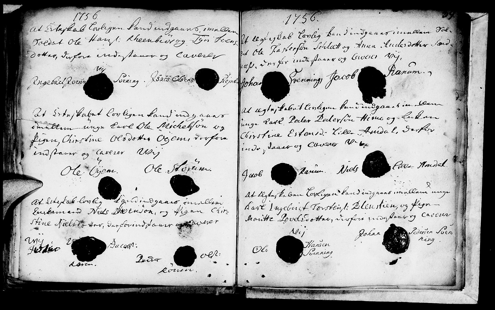 Ministerialprotokoller, klokkerbøker og fødselsregistre - Nord-Trøndelag, SAT/A-1458/764/L0541: Ministerialbok nr. 764A01, 1745-1758, s. 39