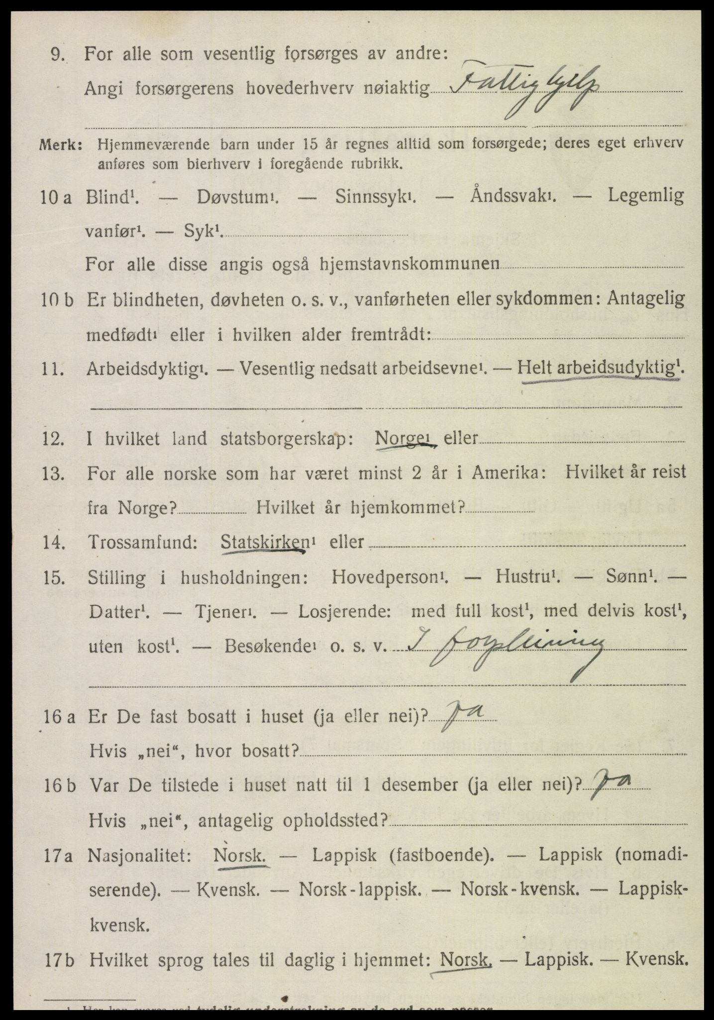 SAT, Folketelling 1920 for 1736 Snåsa herred, 1920, s. 2399