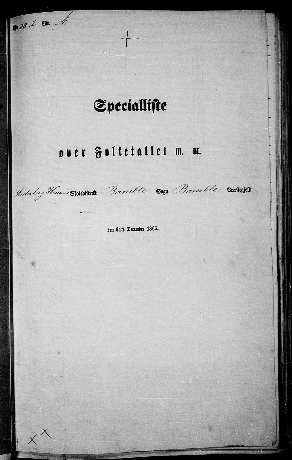 RA, Folketelling 1865 for 0814P Bamble prestegjeld, 1865, s. 44