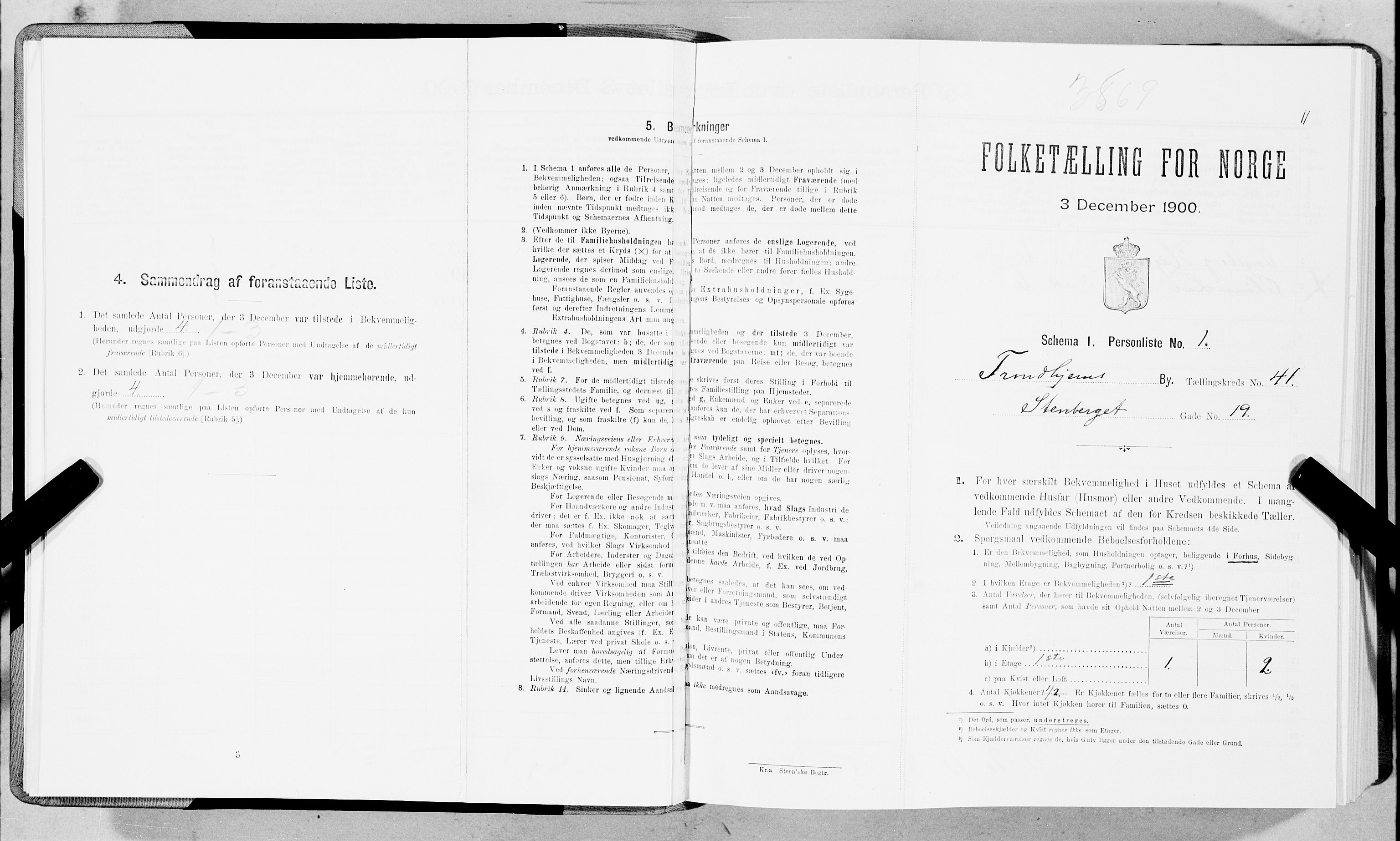 SAT, Folketelling 1900 for 1601 Trondheim kjøpstad, 1900, s. 6760