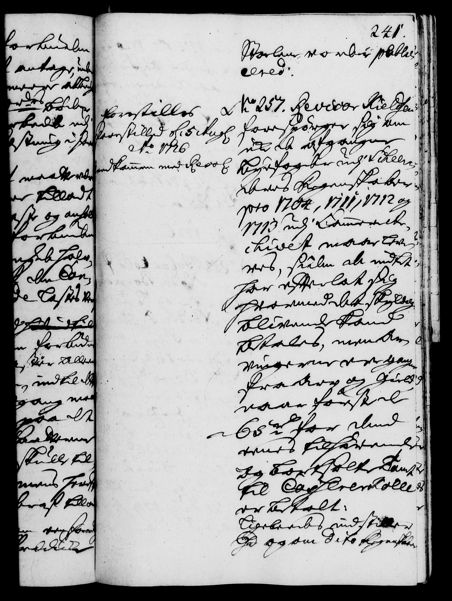 Rentekammeret, Kammerkanselliet, RA/EA-3111/G/Gh/Gha/L0008: Norsk ekstraktmemorialprotokoll (merket RK 53.53), 1725-1726, s. 241