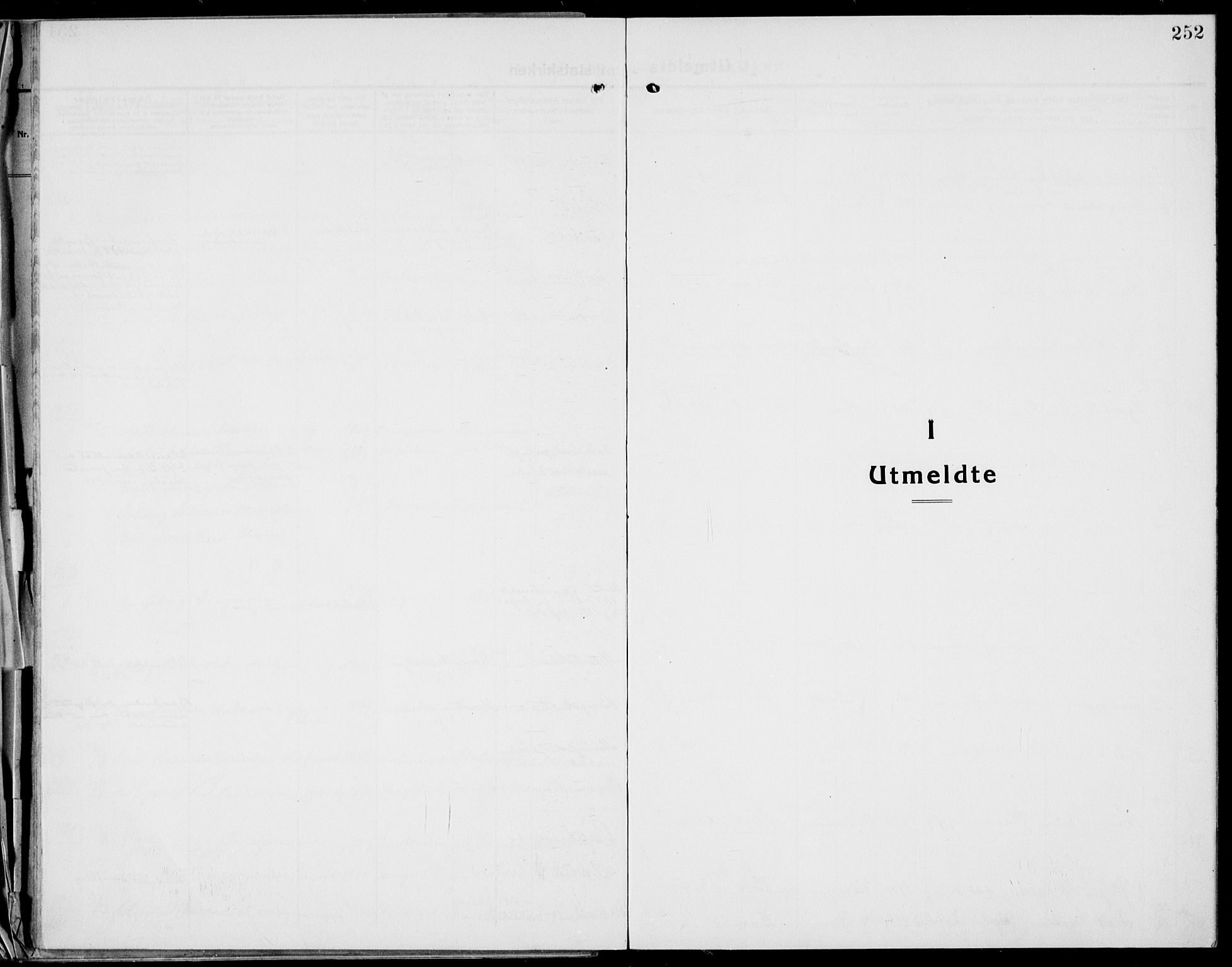 Bamble kirkebøker, AV/SAKO-A-253/G/Ga/L0011: Klokkerbok nr. I 11, 1920-1935, s. 252