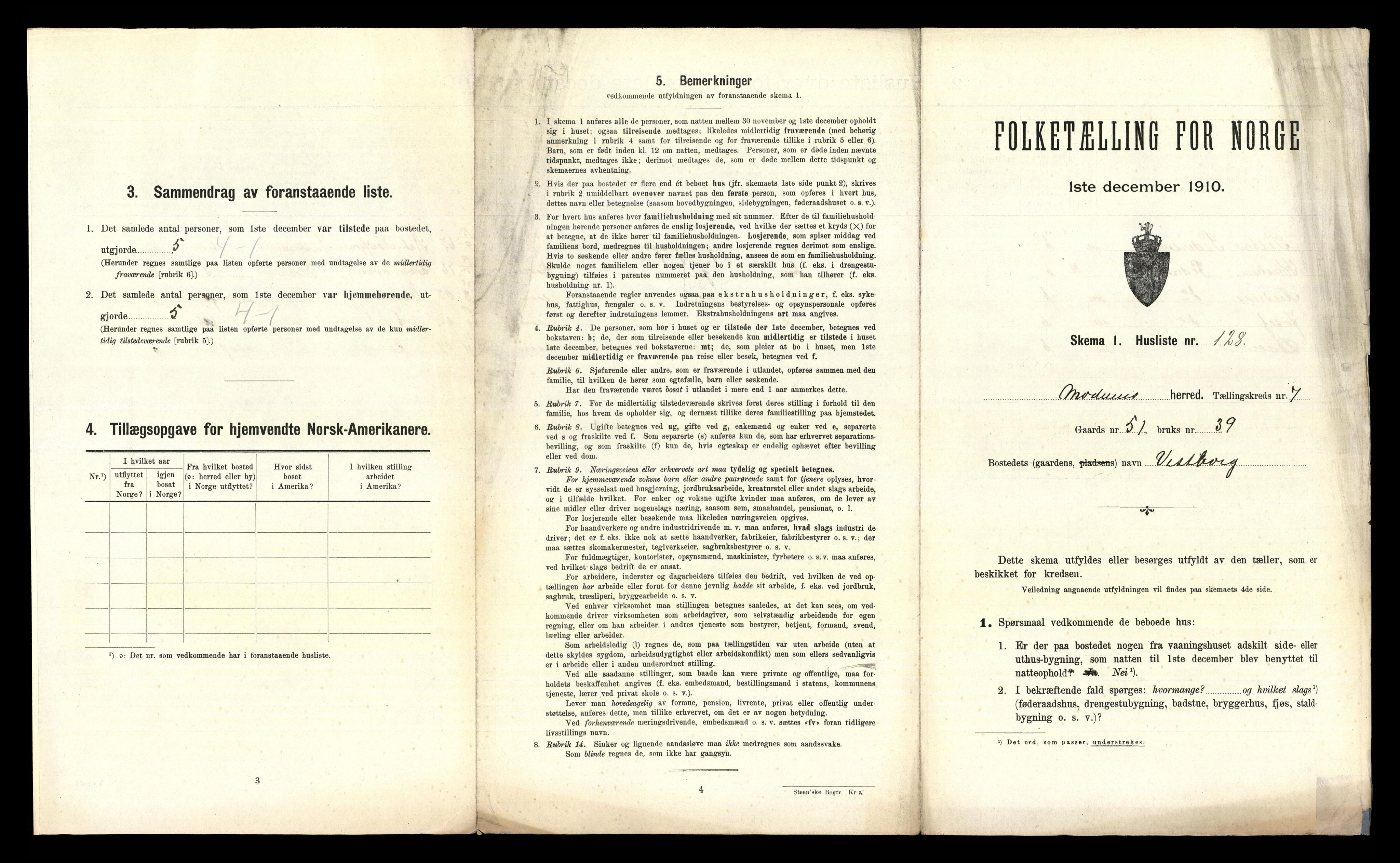 RA, Folketelling 1910 for 0623 Modum herred, 1910, s. 1158