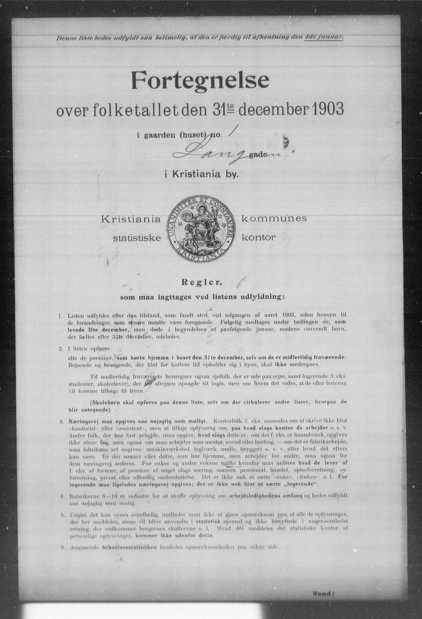 OBA, Kommunal folketelling 31.12.1903 for Kristiania kjøpstad, 1903, s. 11076
