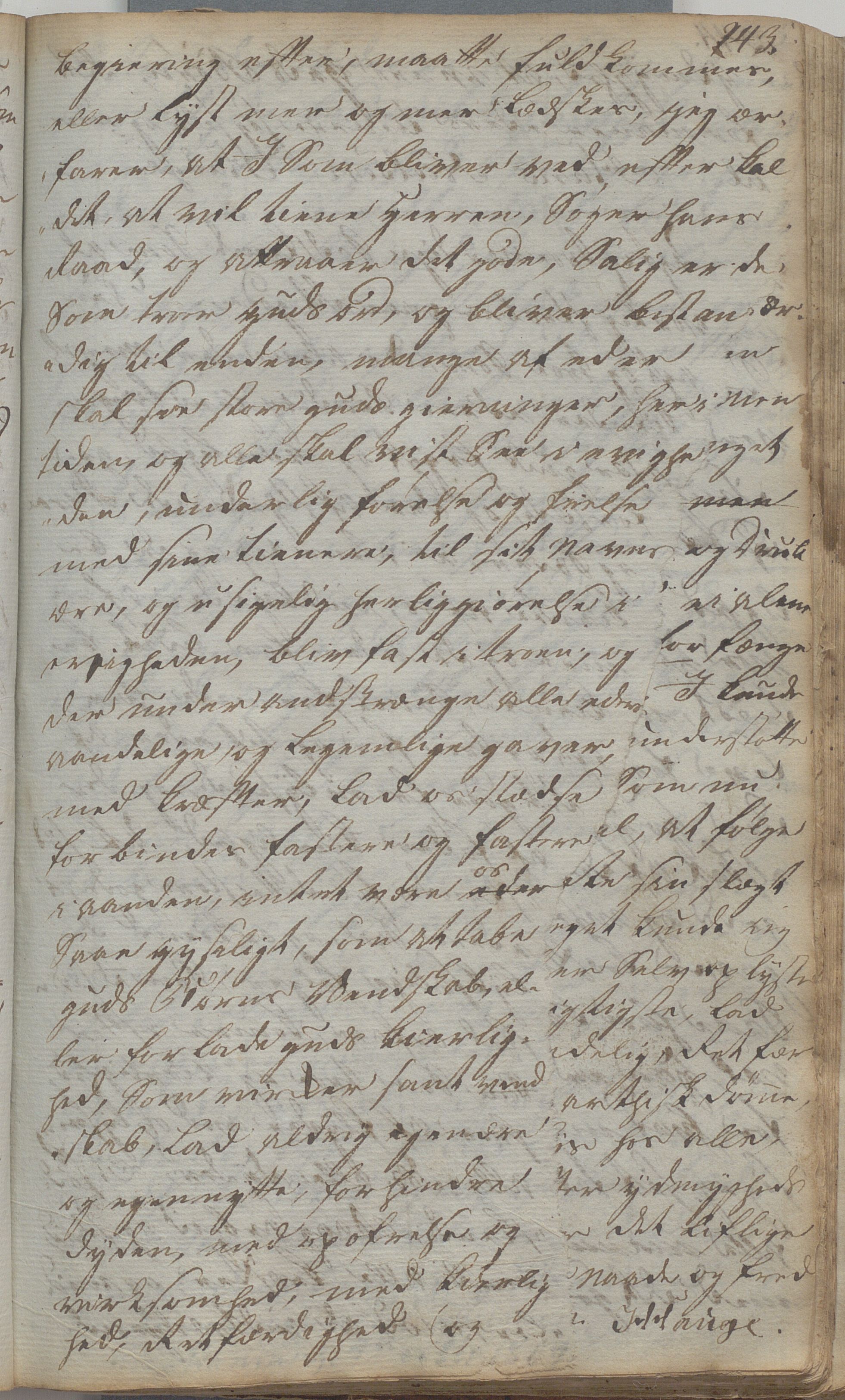 Heggtveitsamlingen, TMF/A-1007/H/L0047/0007: Kopibøker, brev etc.  / "Kopsland", 1800-1850, s. 243