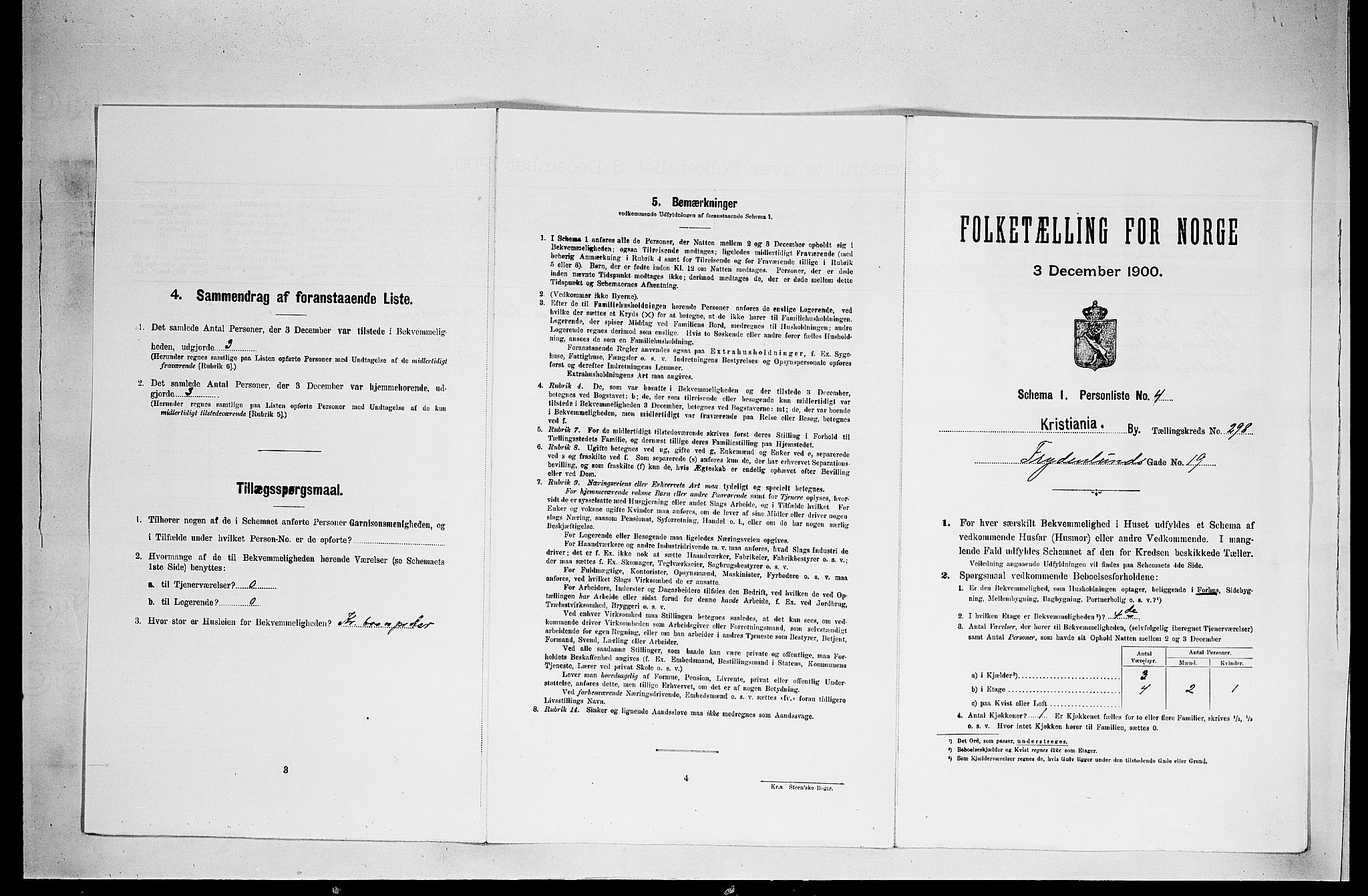SAO, Folketelling 1900 for 0301 Kristiania kjøpstad, 1900, s. 26593