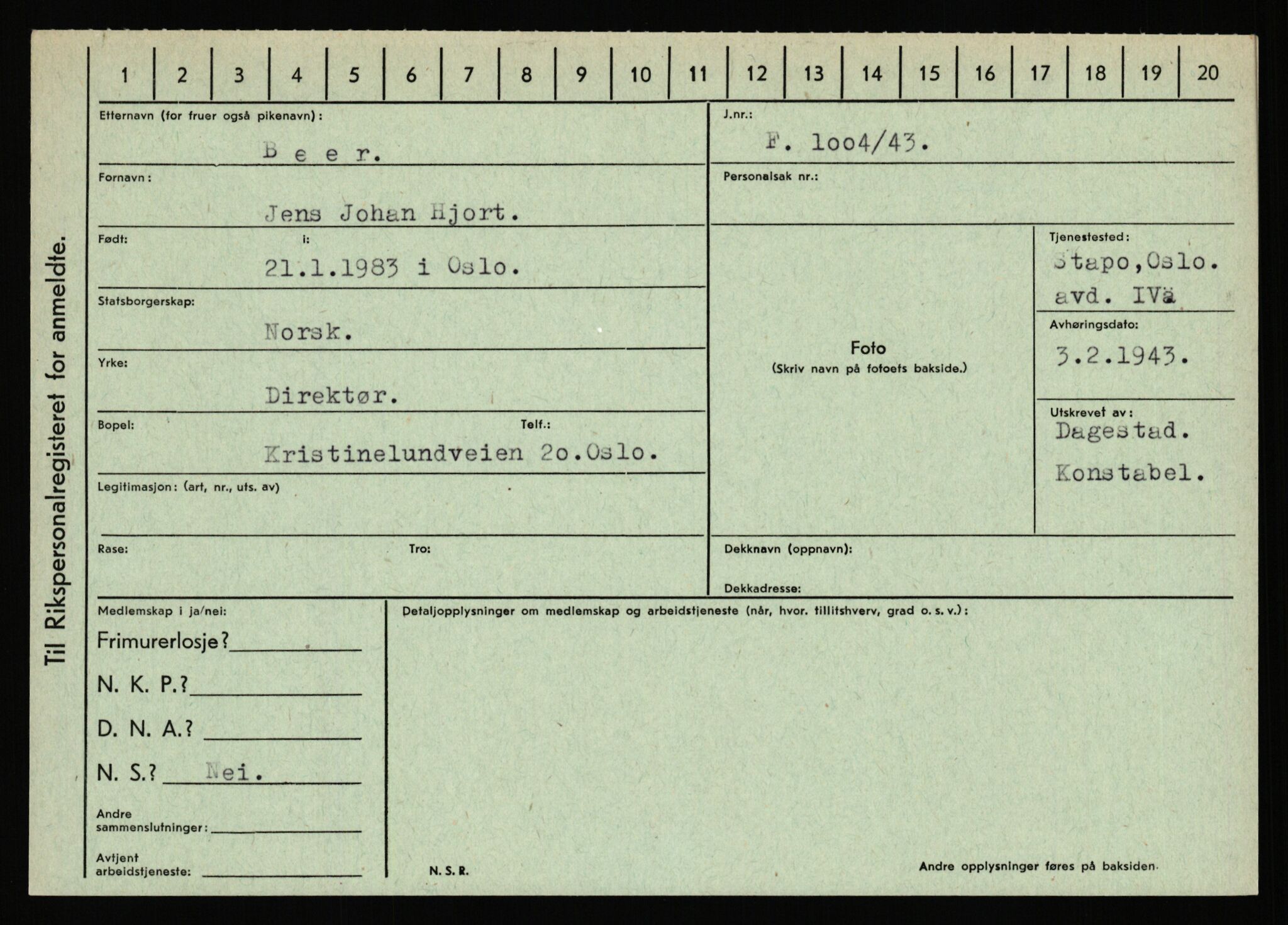 Statspolitiet - Hovedkontoret / Osloavdelingen, AV/RA-S-1329/C/Ca/L0002: Arneberg - Brand, 1943-1945, s. 1637