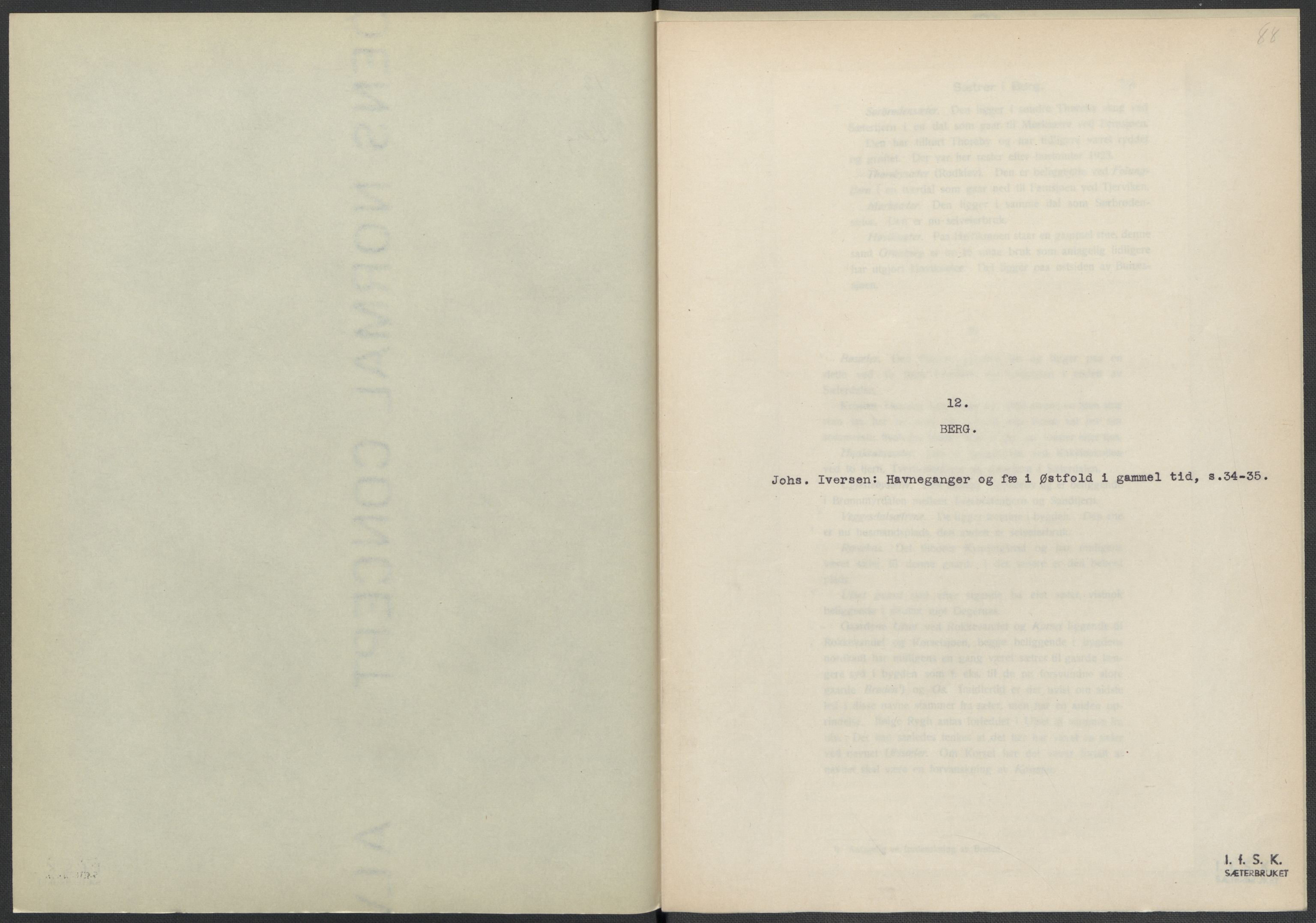 Instituttet for sammenlignende kulturforskning, AV/RA-PA-0424/F/Fc/L0002/0001: Eske B2: / Østfold (perm I), 1932-1935, s. 88