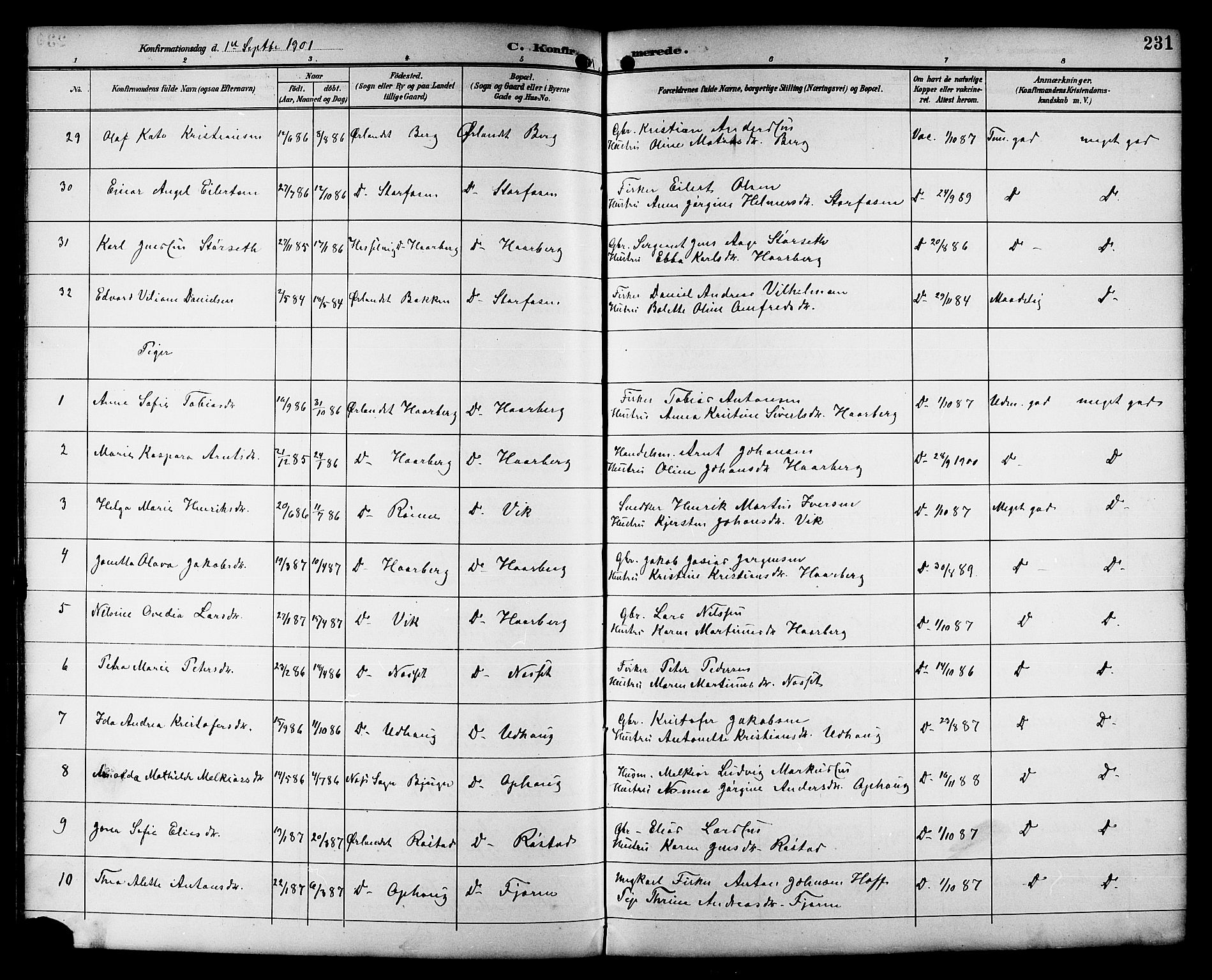 Ministerialprotokoller, klokkerbøker og fødselsregistre - Sør-Trøndelag, AV/SAT-A-1456/659/L0746: Klokkerbok nr. 659C03, 1893-1912, s. 231