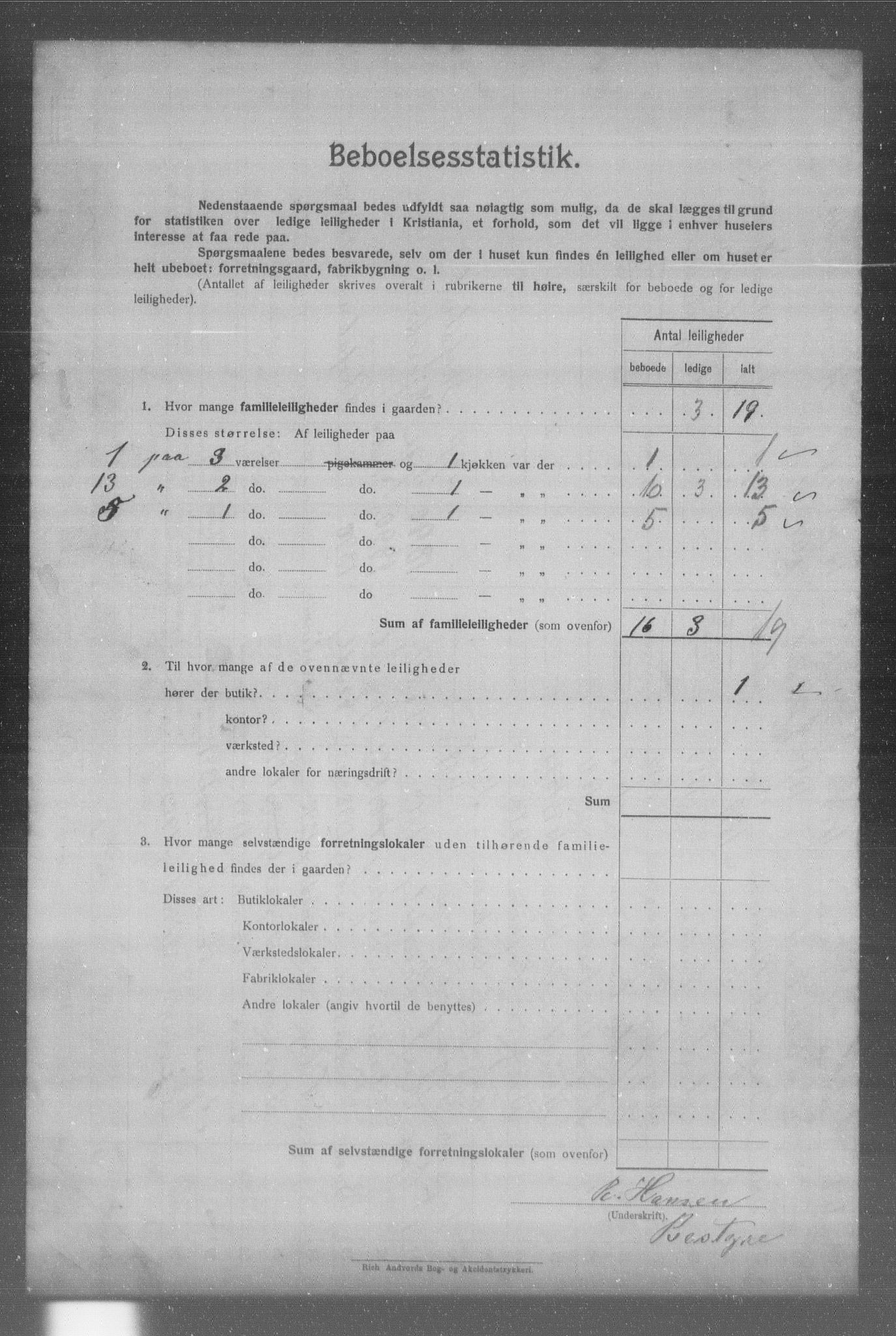 OBA, Kommunal folketelling 31.12.1904 for Kristiania kjøpstad, 1904, s. 392