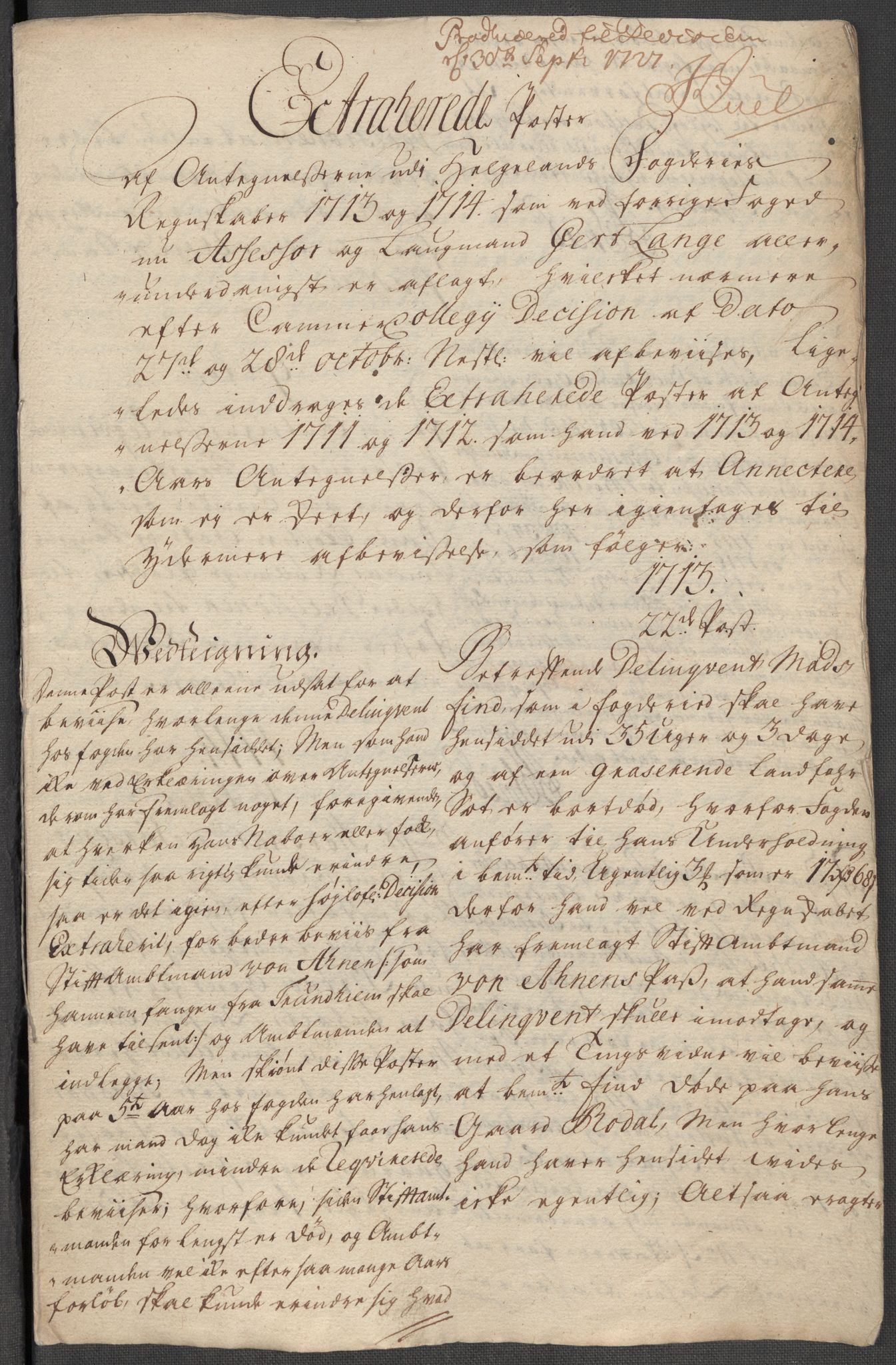 Rentekammeret inntil 1814, Reviderte regnskaper, Fogderegnskap, RA/EA-4092/R65/L4513: Fogderegnskap Helgeland, 1714-1715, s. 460